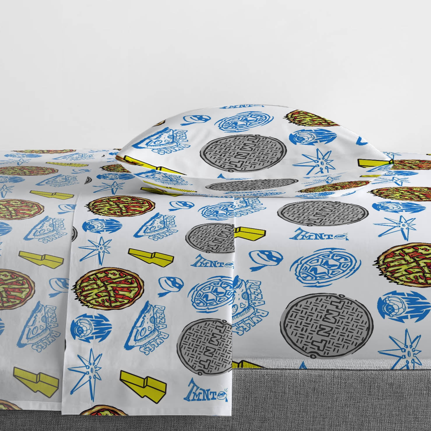 Paramount Nickelodeon TMNT Mutant Mayhem 5 Piece Twin Bed Set with Sham, 100% Microfiber - Image 4