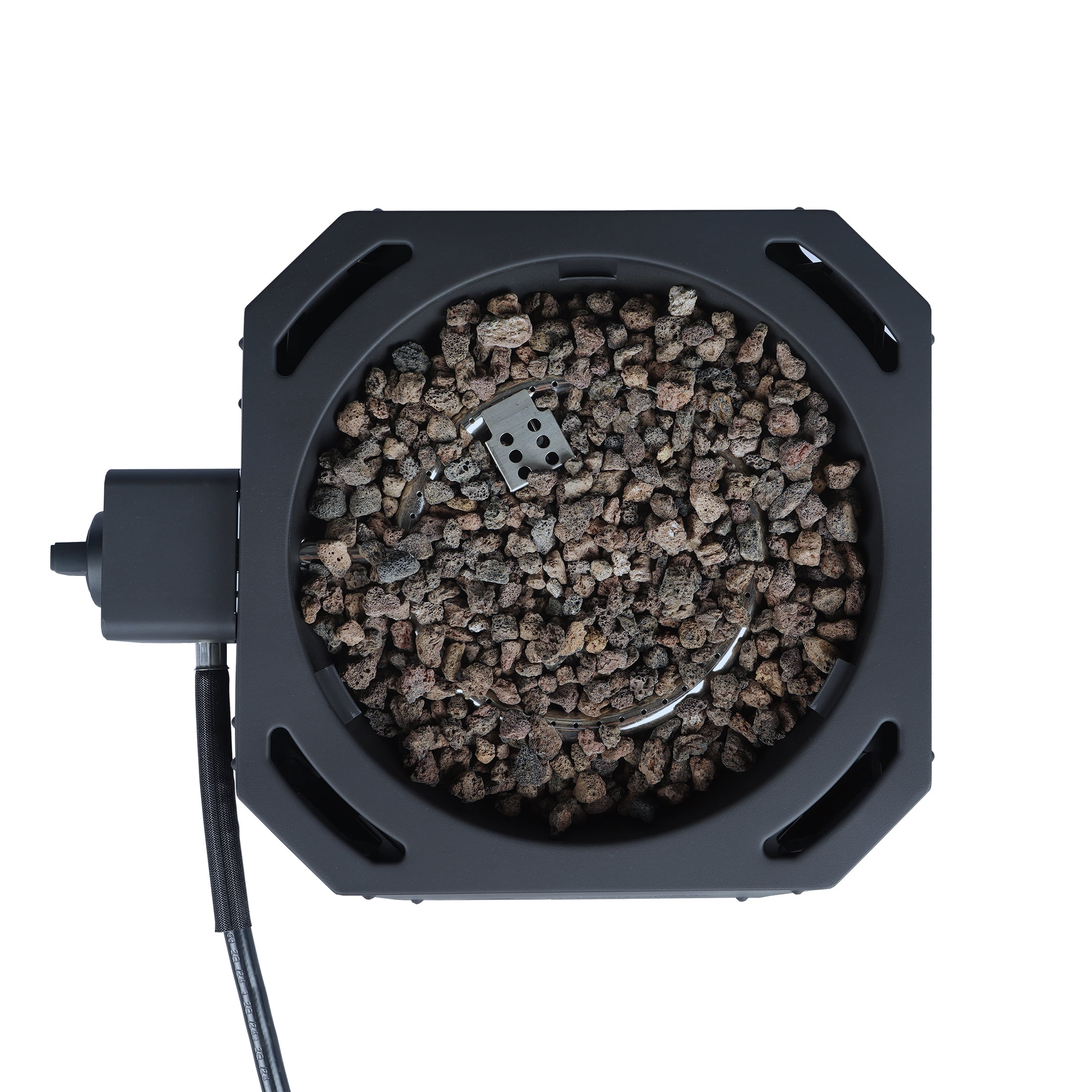 Ozark Trail 15" 54,000 BTU Propane Black Steel Portable Fire Pit with Locking Lid - Image 18