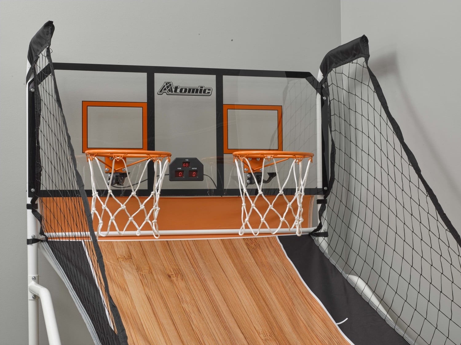 Atomic Slam Dunk Basketball Shootout Includes 4 Miniature Basketballs and Air Pump and Needle - Image 10