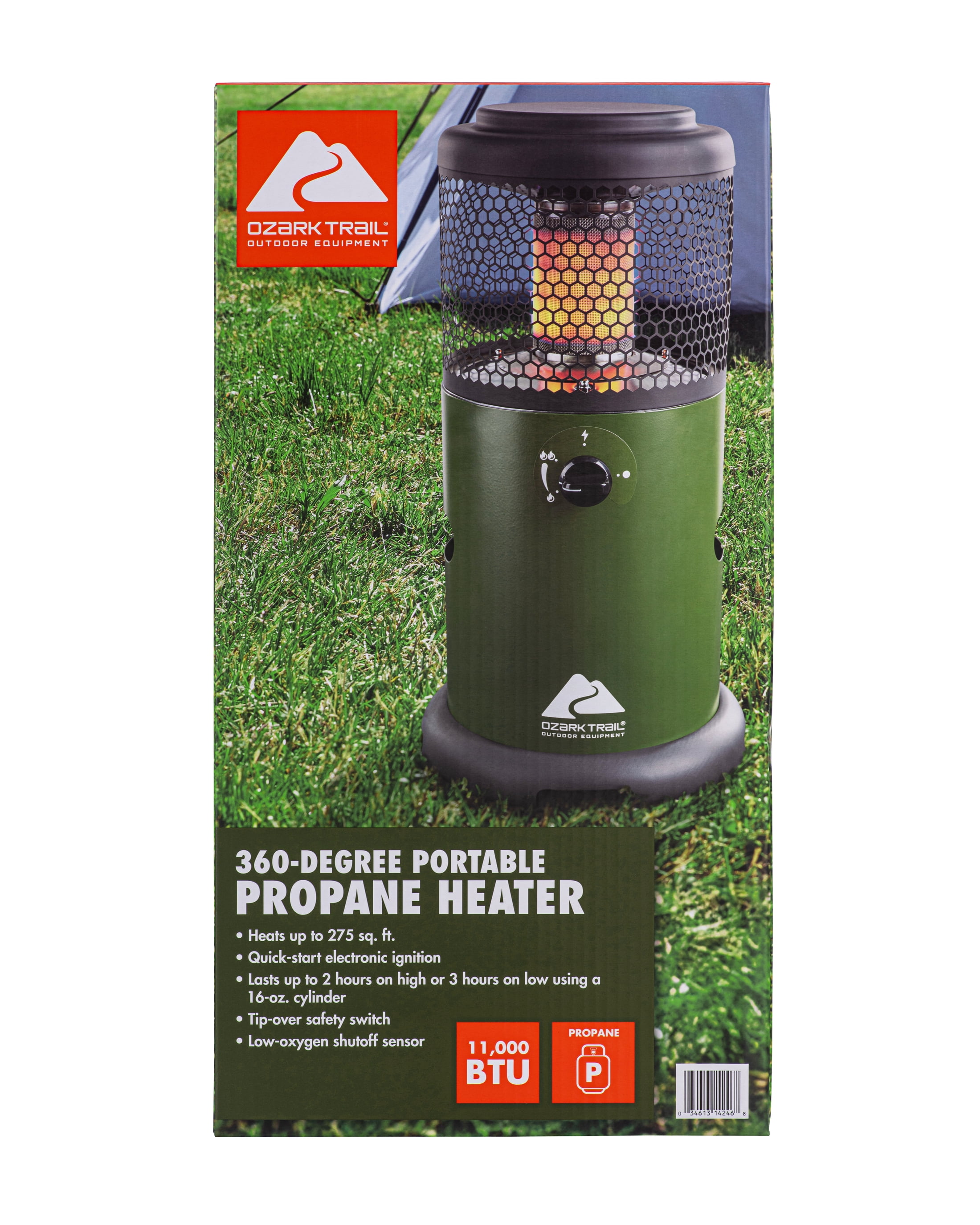 Ozark Trail 360° Propane Portable Indoor/Outdoor Heater, Green - Image 5