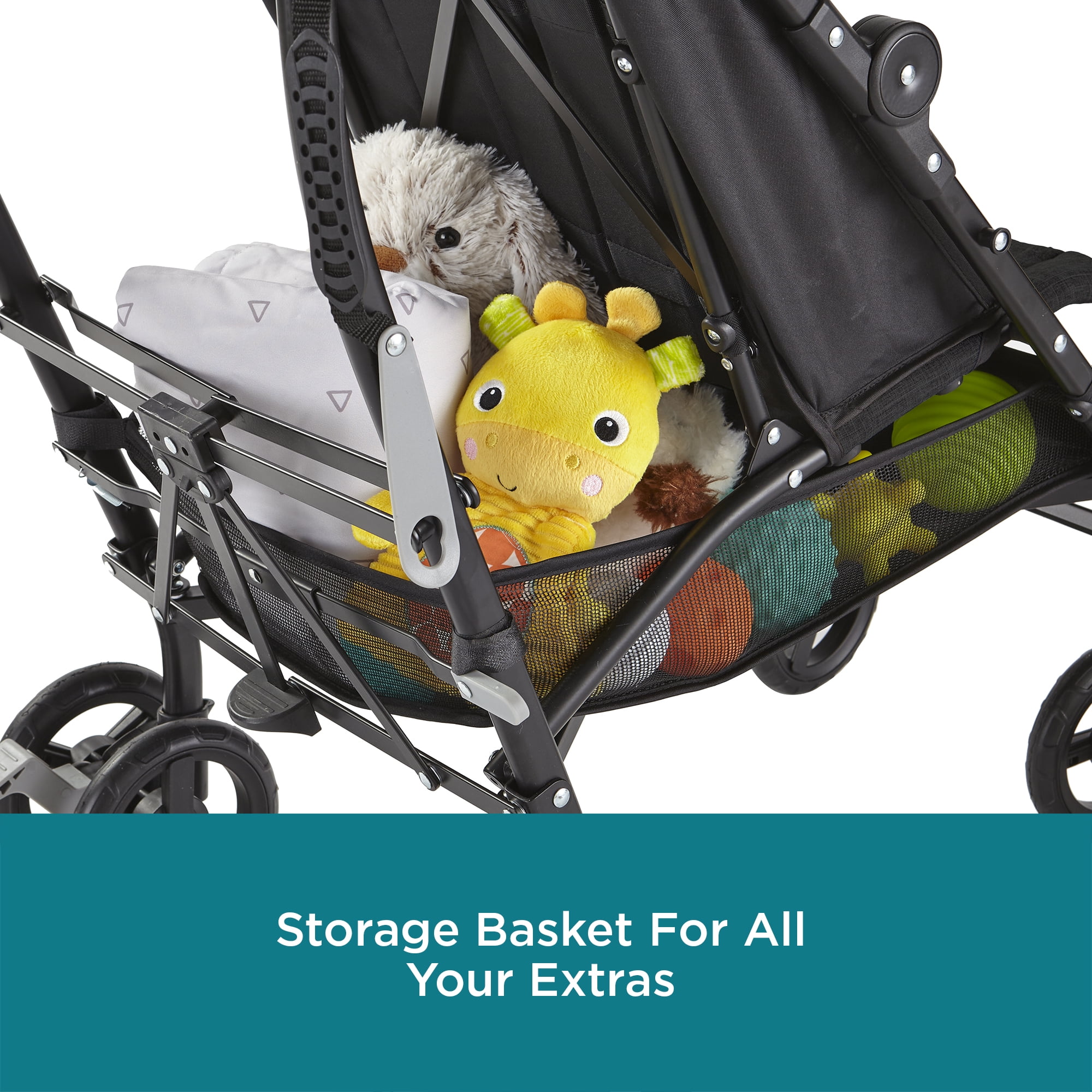 Contours MaxLite Deluxe Baby Umbrella Stroller, Carbon - Image 4