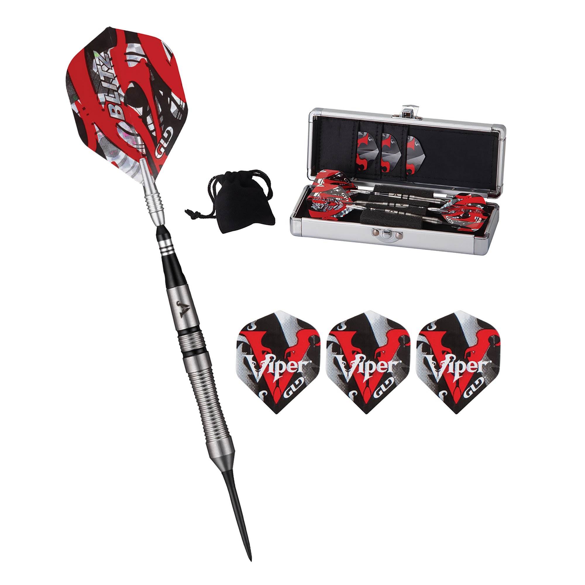 Viper Blitz 95 Percent Tungsten Steel Tip Dart Set with Storage and Travel Case - Image 4
