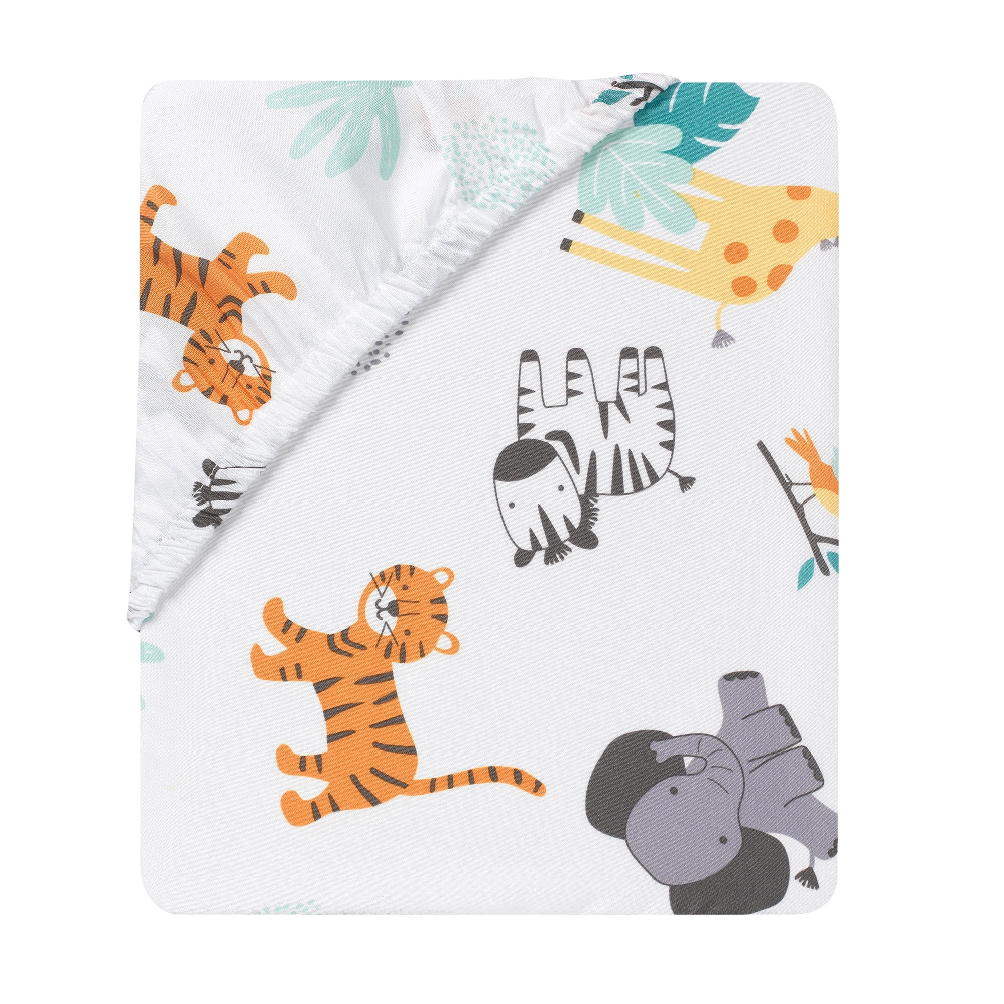 Bedtime Originals Mighty Jungle Animals 3-Piece Baby Nursery Crib Bedding Set - Image 6