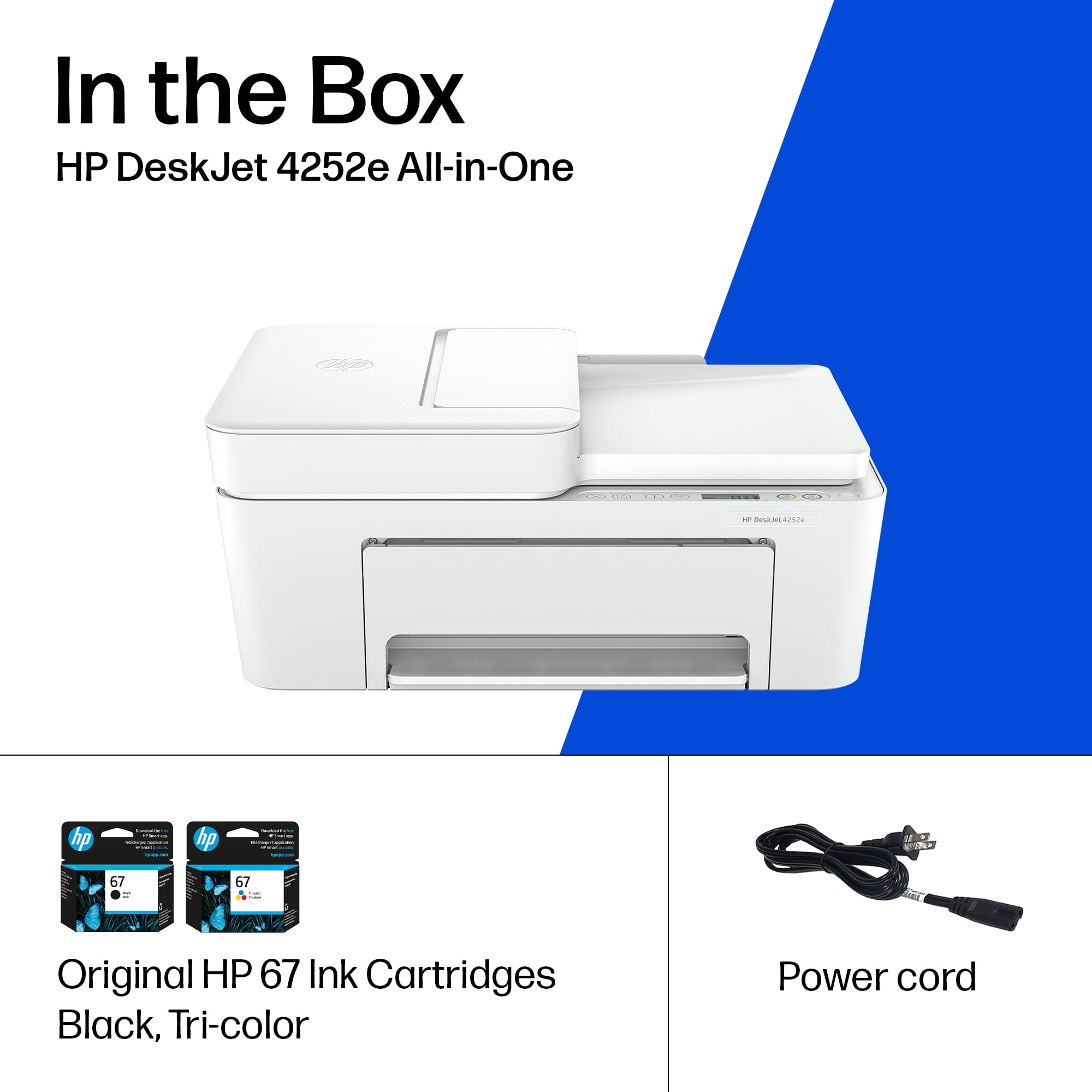HP DeskJet 4252e Wireless All-in-One Color Inkjet Printer (White), Scanner, Copier, 3 months Free Instant Ink - Image 13