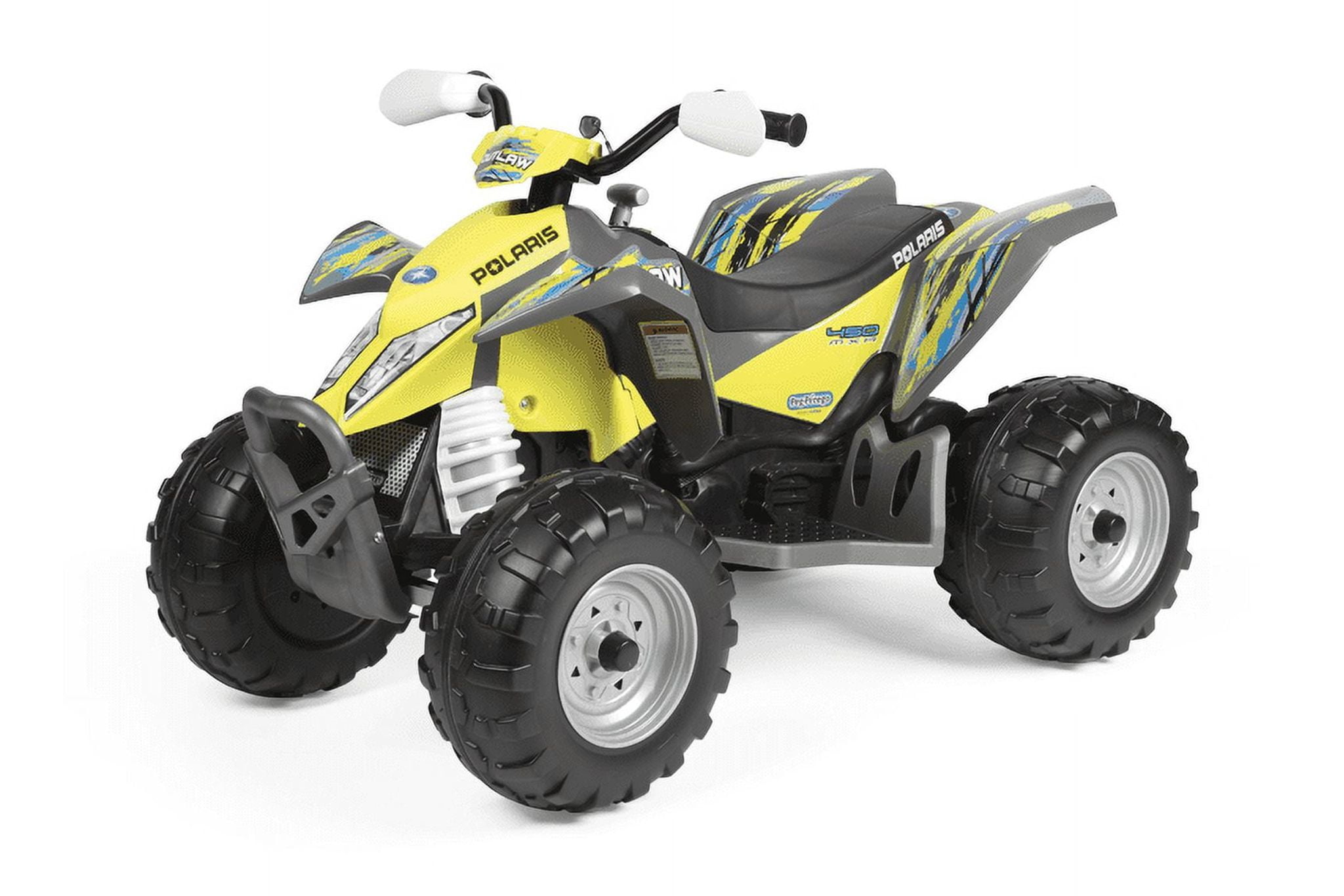 Peg Perego Polaris Outlaw Citrus 12 Volt Ride on ATV - Image 5
