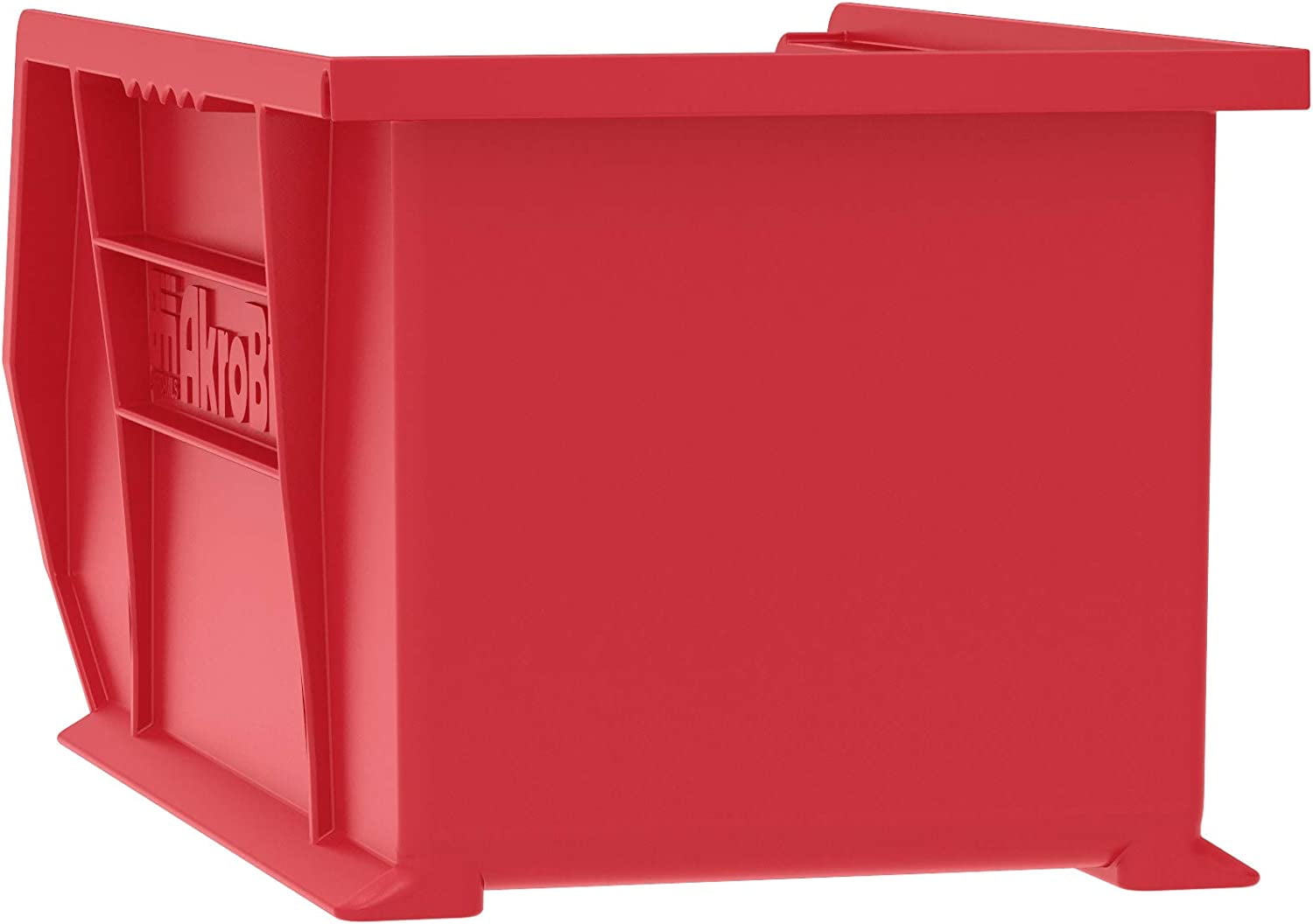 Akro-Mils Stackable Storage Bins, AkroBins Stacking Organizer, 15"x8"x7", Red, 12-Pack - Image 10