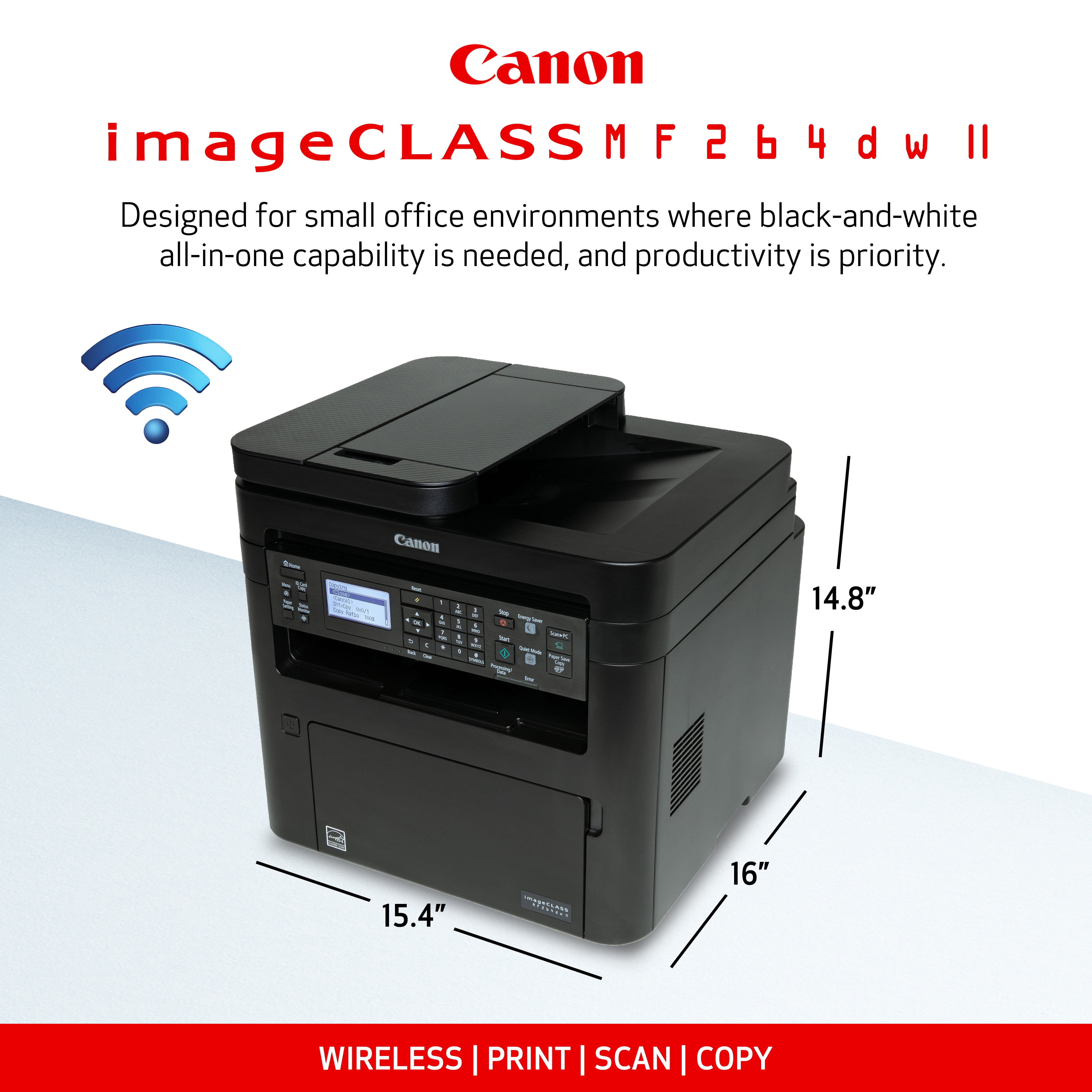 Canon imageCLASS MF264dw II - All-in-One, Wireless Laser Printer - Image 8
