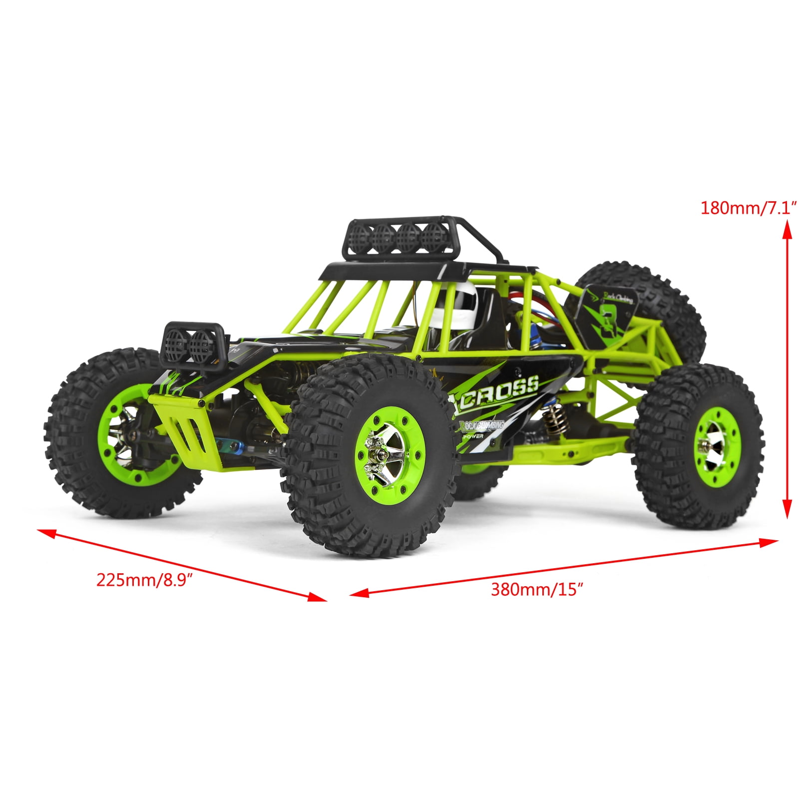 RC Cars RC Crawlers 1/12 Scale 2.4G 4WD High Speed Electric All Terrain Off-Road Rock Climbing wltoys Remote Control Car Buggy RTR for Kids and Adults - Image 11
