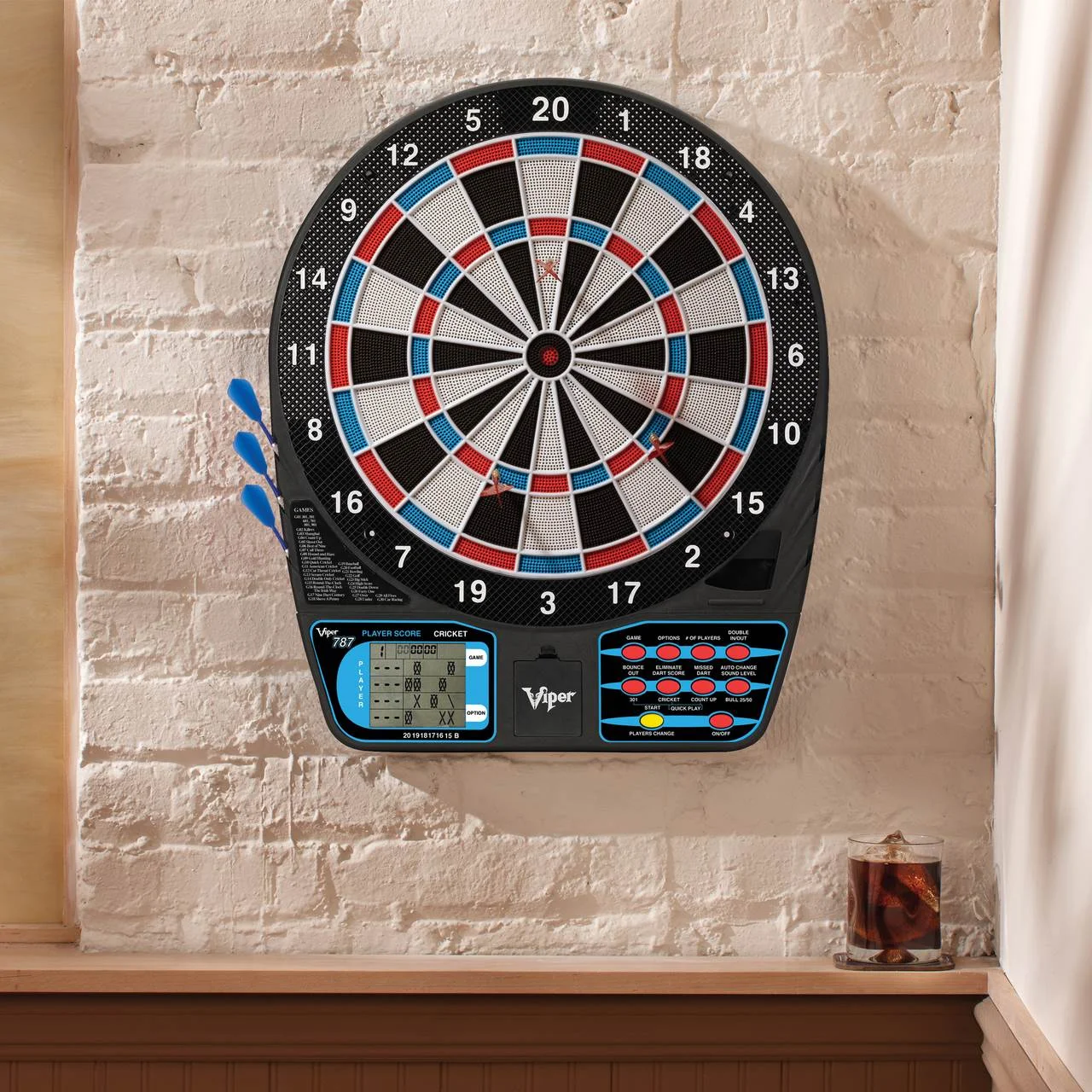 Viper 787 15.5 Inch Battery Operated Electronic Soft Tip Dartboard w/ Dart Sets - Image 3