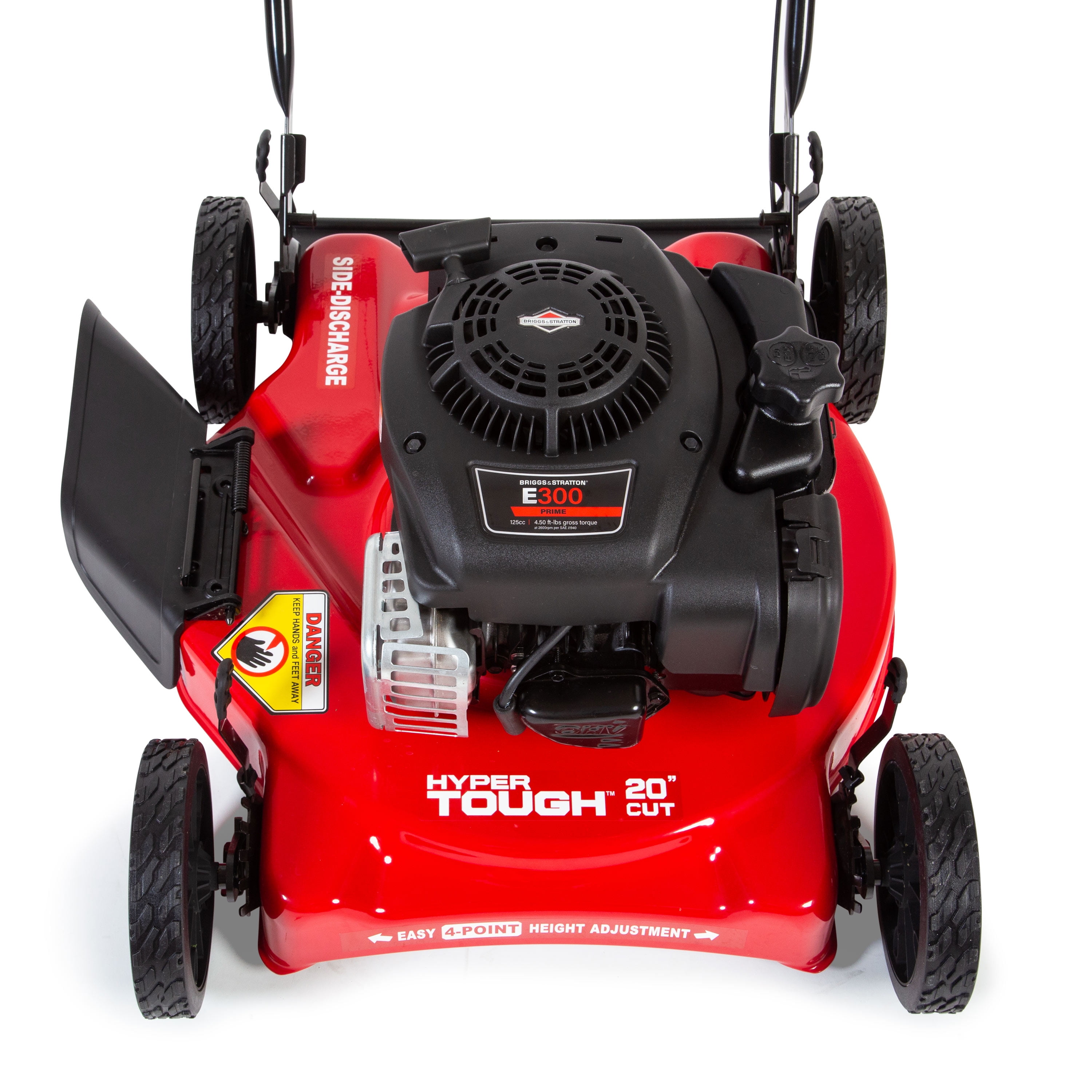 Hyper Tough 20" 125cc Gas Powered Walk-Behind Push Lawn Mower with Briggs & Stratton Engine, Red - Image 5