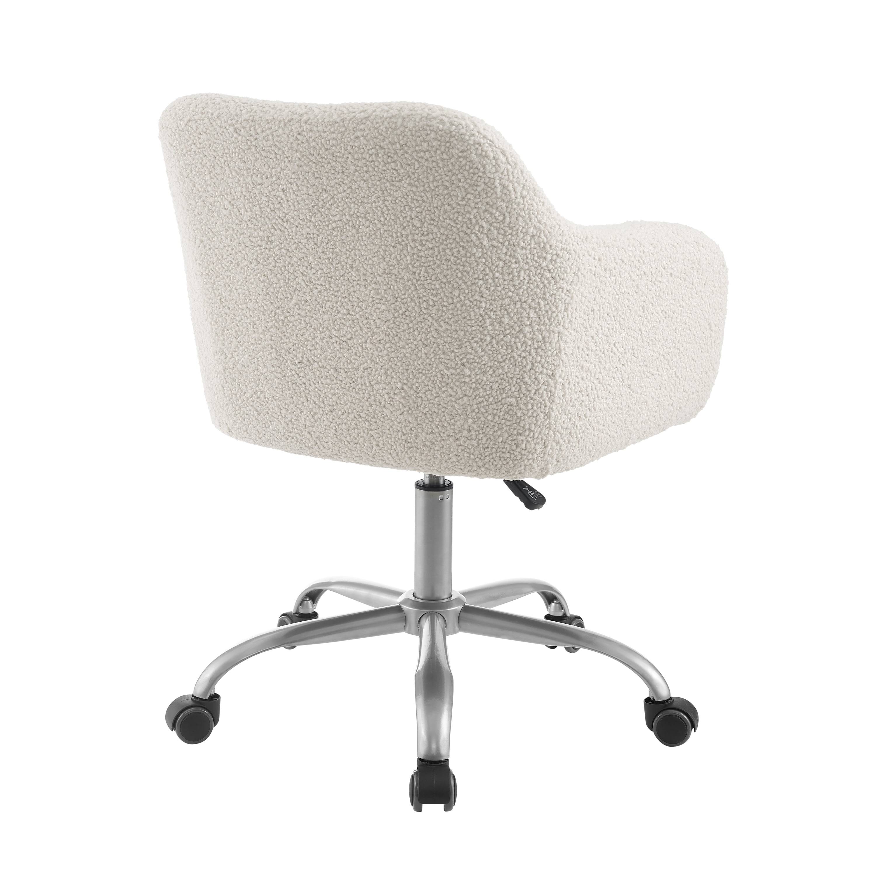 Linon Rylen Mid-Back Swivel Office Chair, Sherpa - Image 15
