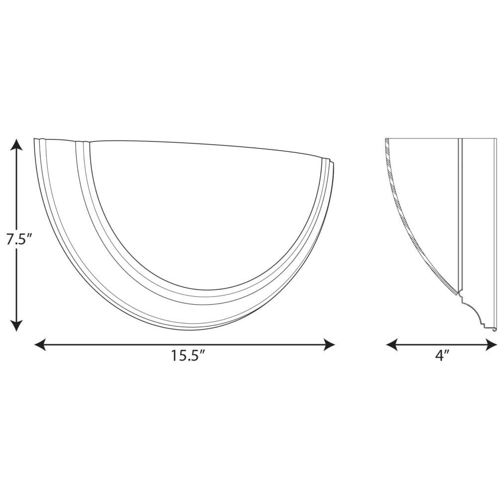 Progress Lighting Eclipse 1-Light Wall Sconce, Brushed Nickel, Satin White Glass Shade - Image 4