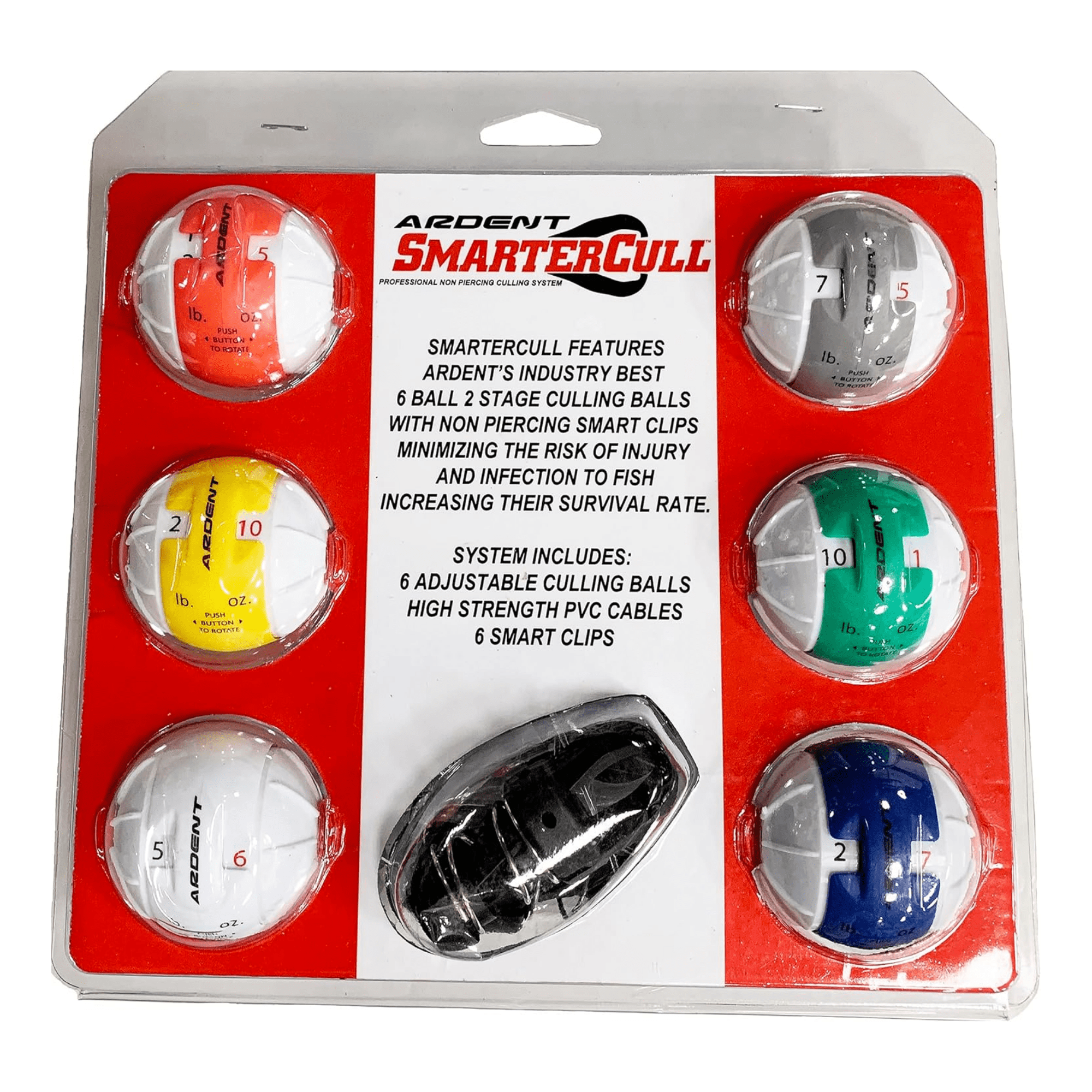 Ardent Smarter Cull, 6-Ball 2-Stage Culling Balls with Smart Clips, Quick and Easy to Use, Reduce Fish Stress and Injury, Bass Fishing Accessories and Supplies, Made in the USA - Image 8
