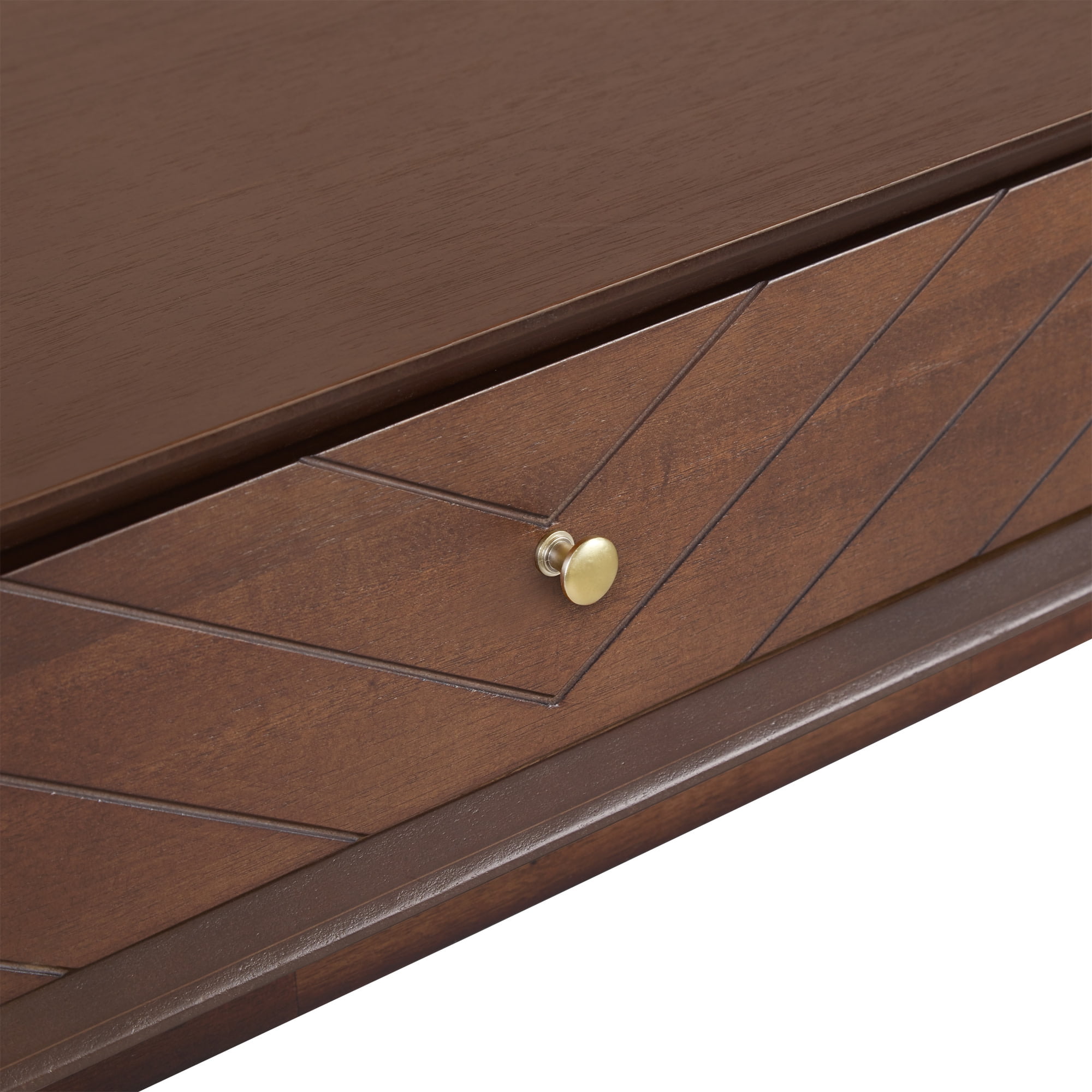 Adore Decor Sutton Mid-Century Modern Console Table Walnut Brown - Image 8