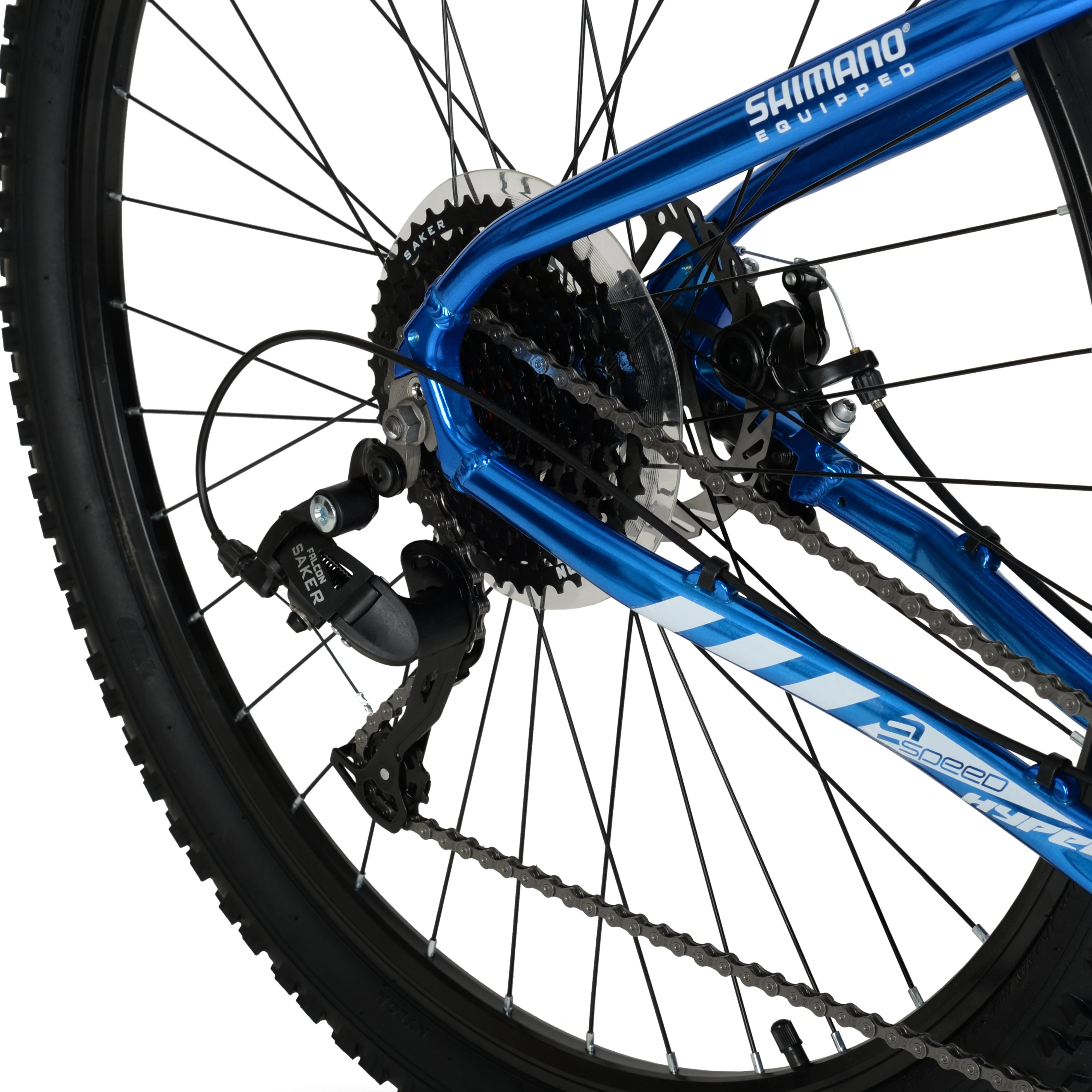 29" Hyper Bicycle Explorer Mountain Bike, 29" Wheels, Adults 14+ Years, Hard Tail, Blue - Image 12