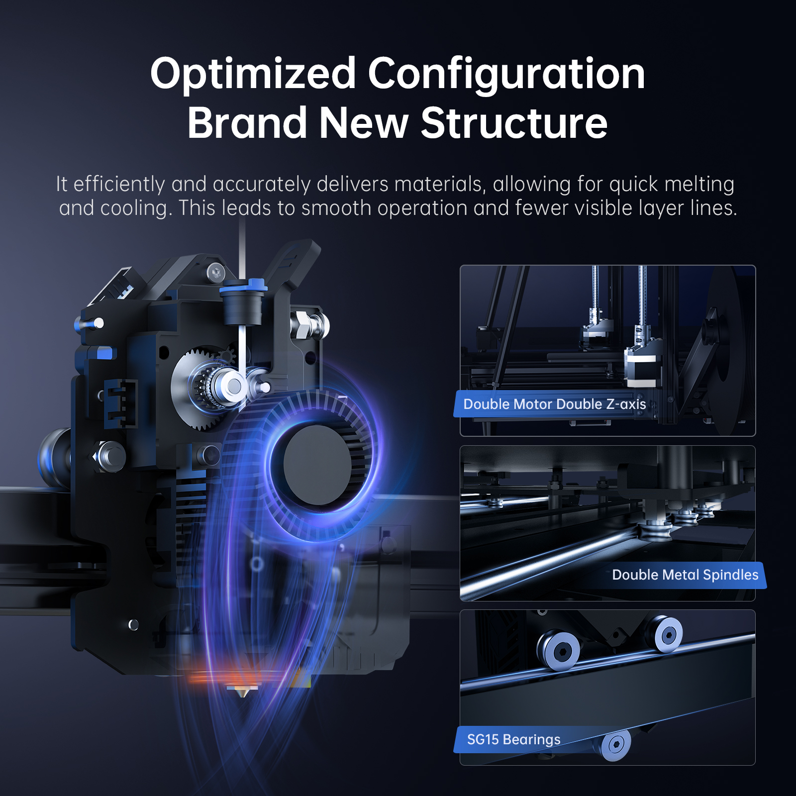 ANYCUBIC Kobra 2 Max, .4.3'' Screen Smart Easy Use Vibration Compensation 3D Printer, Large Printing Volume 88L 420*420*500mm - Image 5