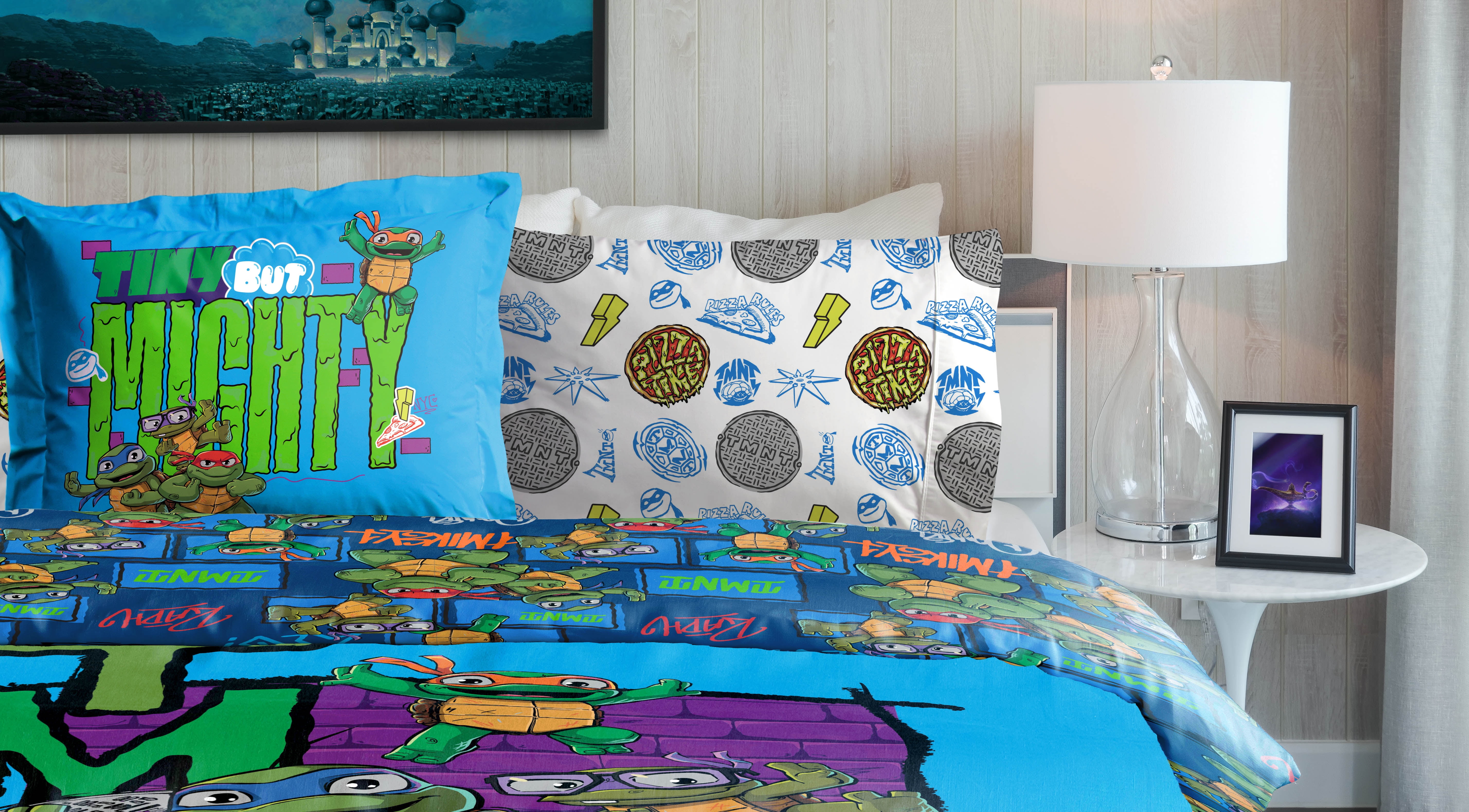 Paramount Nickelodeon TMNT Mini Mutants 5 Piece Twin Bed Set with Sham, 100% Micofiber - Image 7