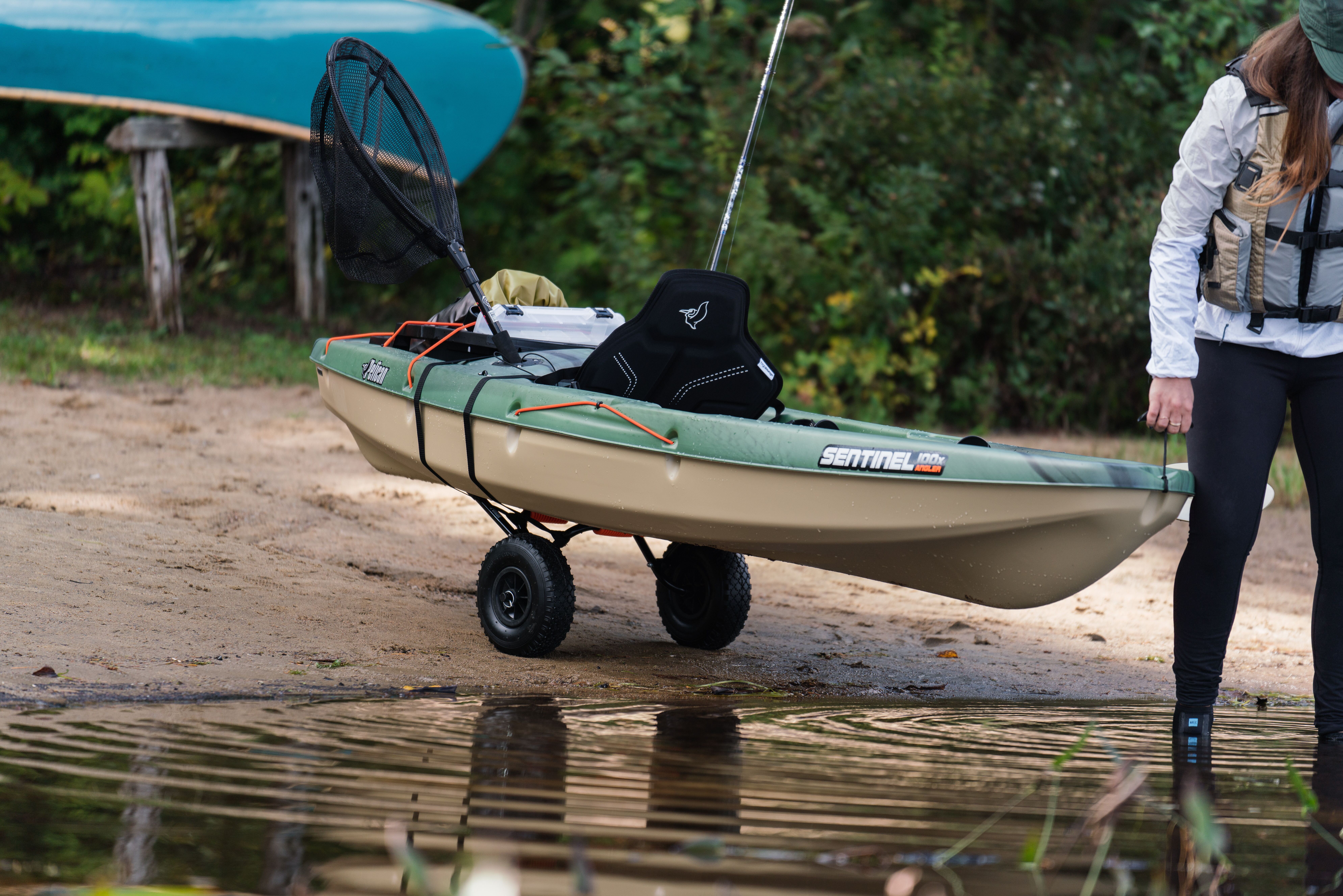 Pelican - Sentinel 100X - Angler Fishing Kayak - 10 ft - Fade Black Green - Image 8