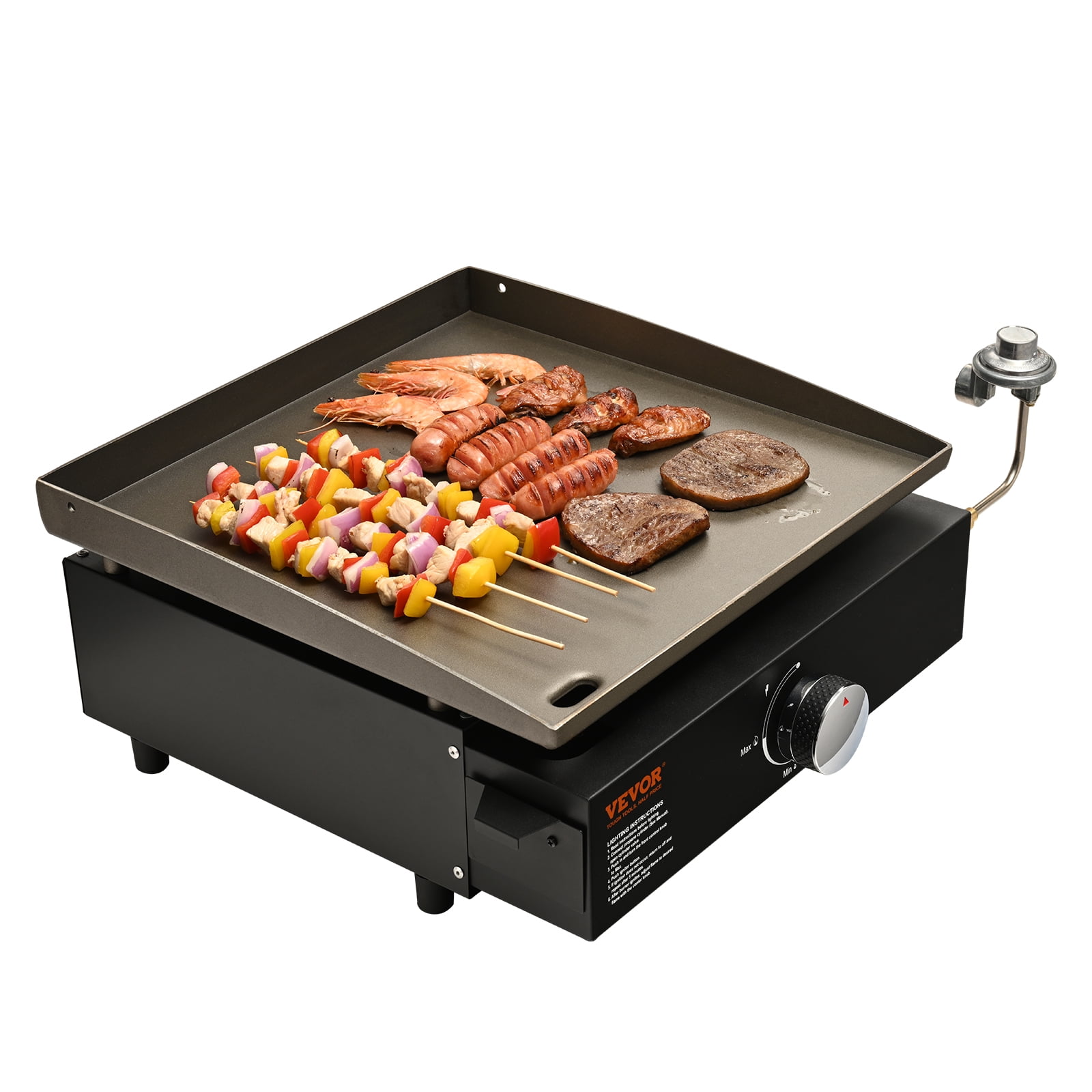 VEVOR Countertop Commercial Gas Griddle Flat Top Grill Hot Plate Restaurant - Image 5