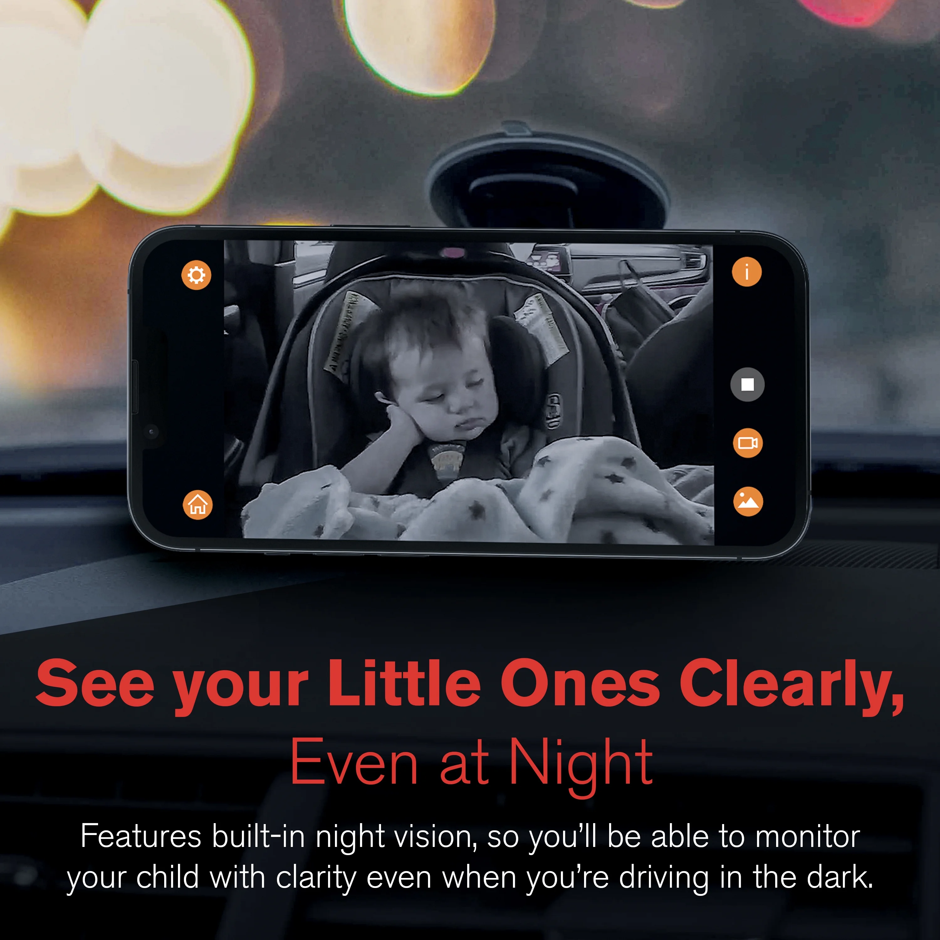 YADA Wireless in-Car 1080P Portable Baby Monitor Camera, Universal Compatibility, App Control and Record - Image 10