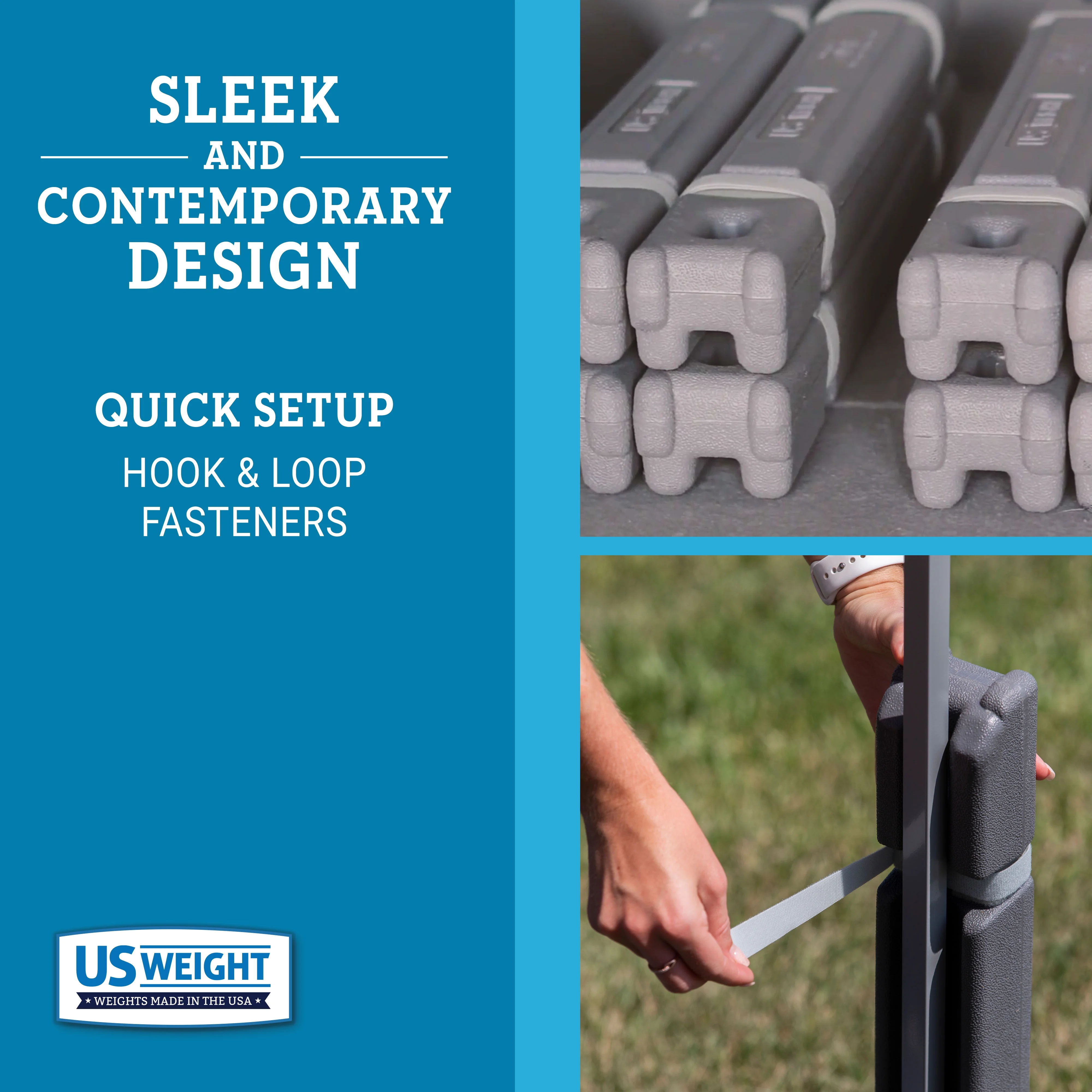 US Weight Four 15-Pound Ingot Canopy Weights Secure Tents and Canopies – 60 Pounds Total - Image 7