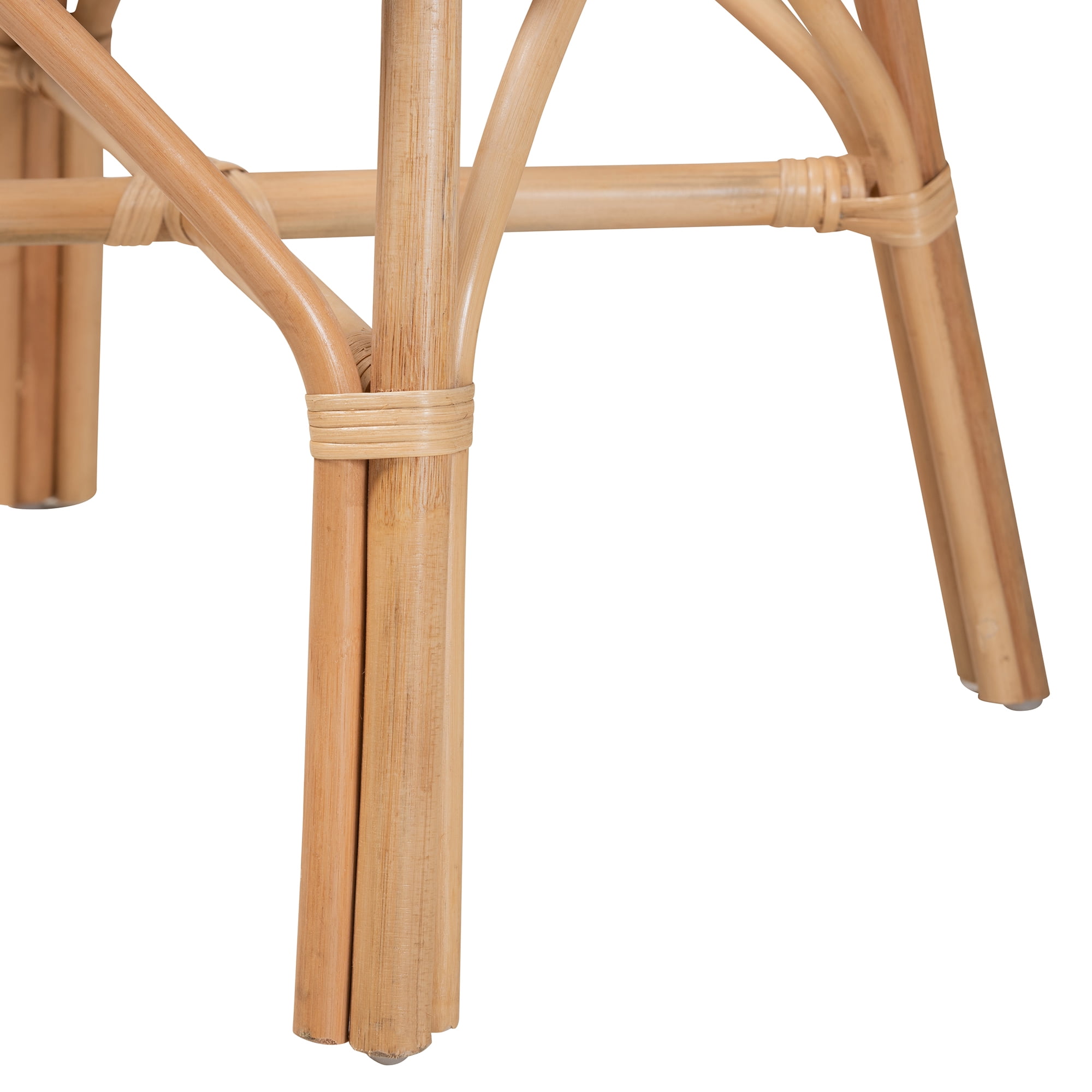 bali & pari Bianca Rattan BOHO Flower Chair, Natural Brown - Image 4