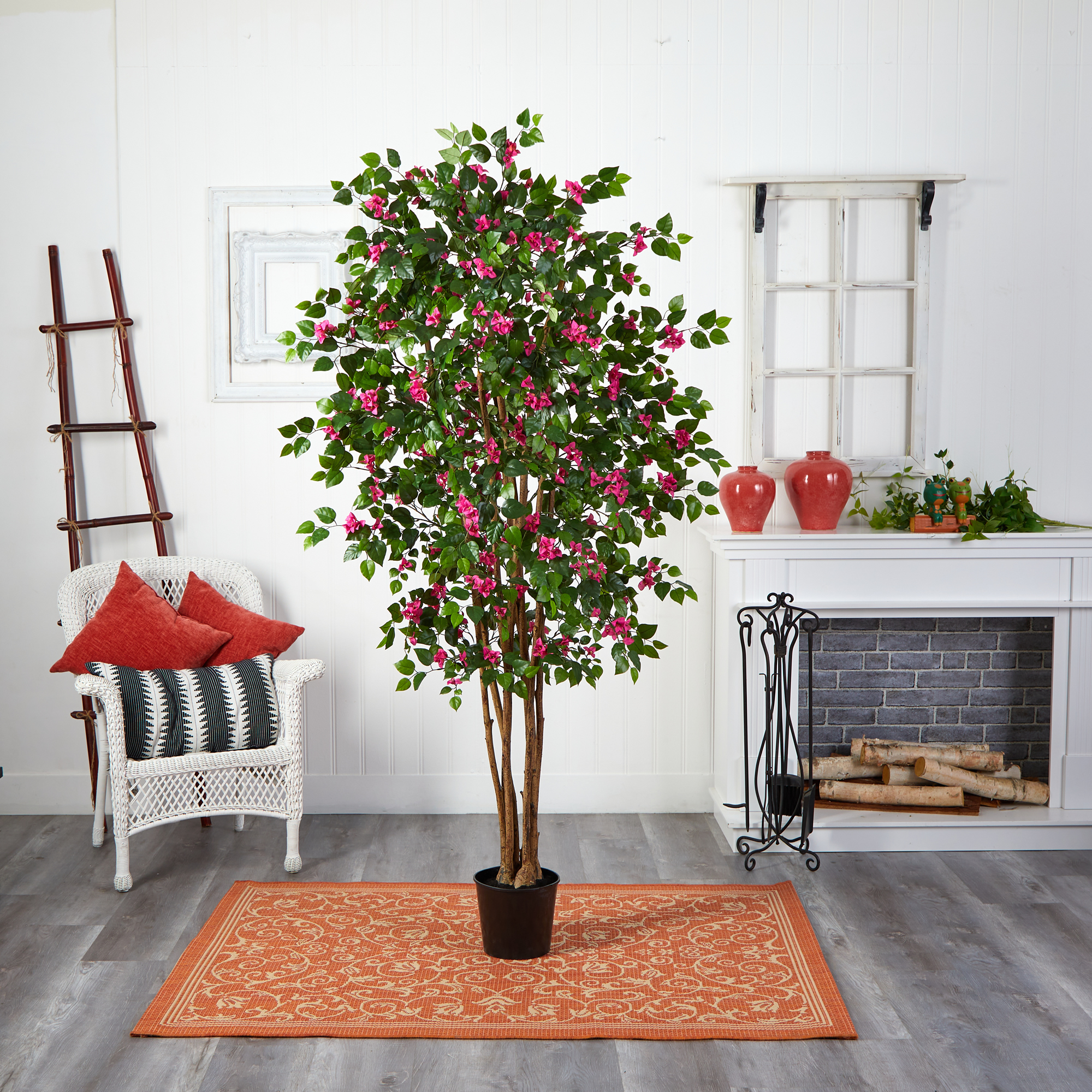 Nearly Natural 6ft. Bougainvillea Silk Tree, Beauty - Image 4