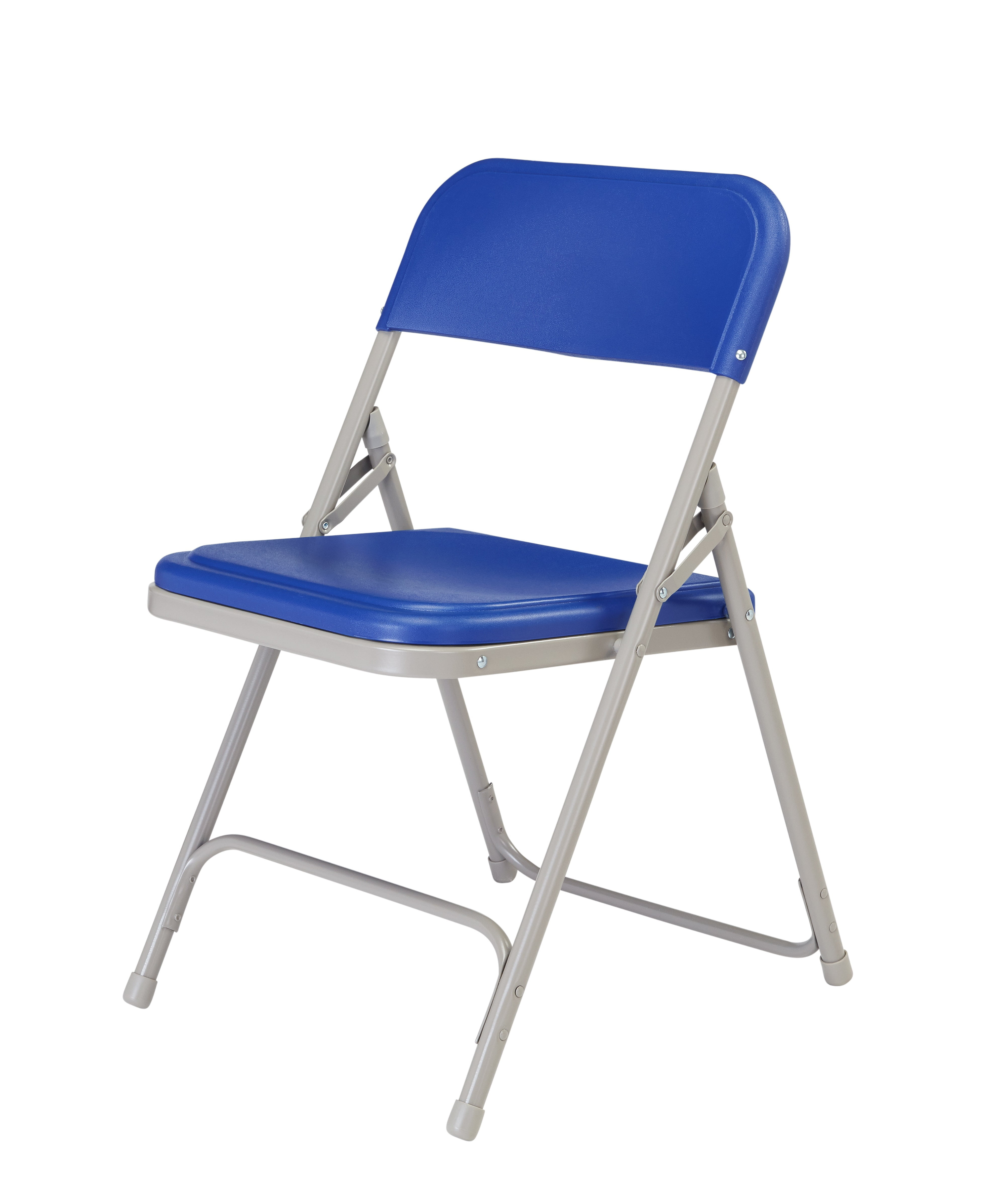 (Pack of 4) NPS 800 Series Premium Lightweight Plastic Folding Chair, Blue - Image 8