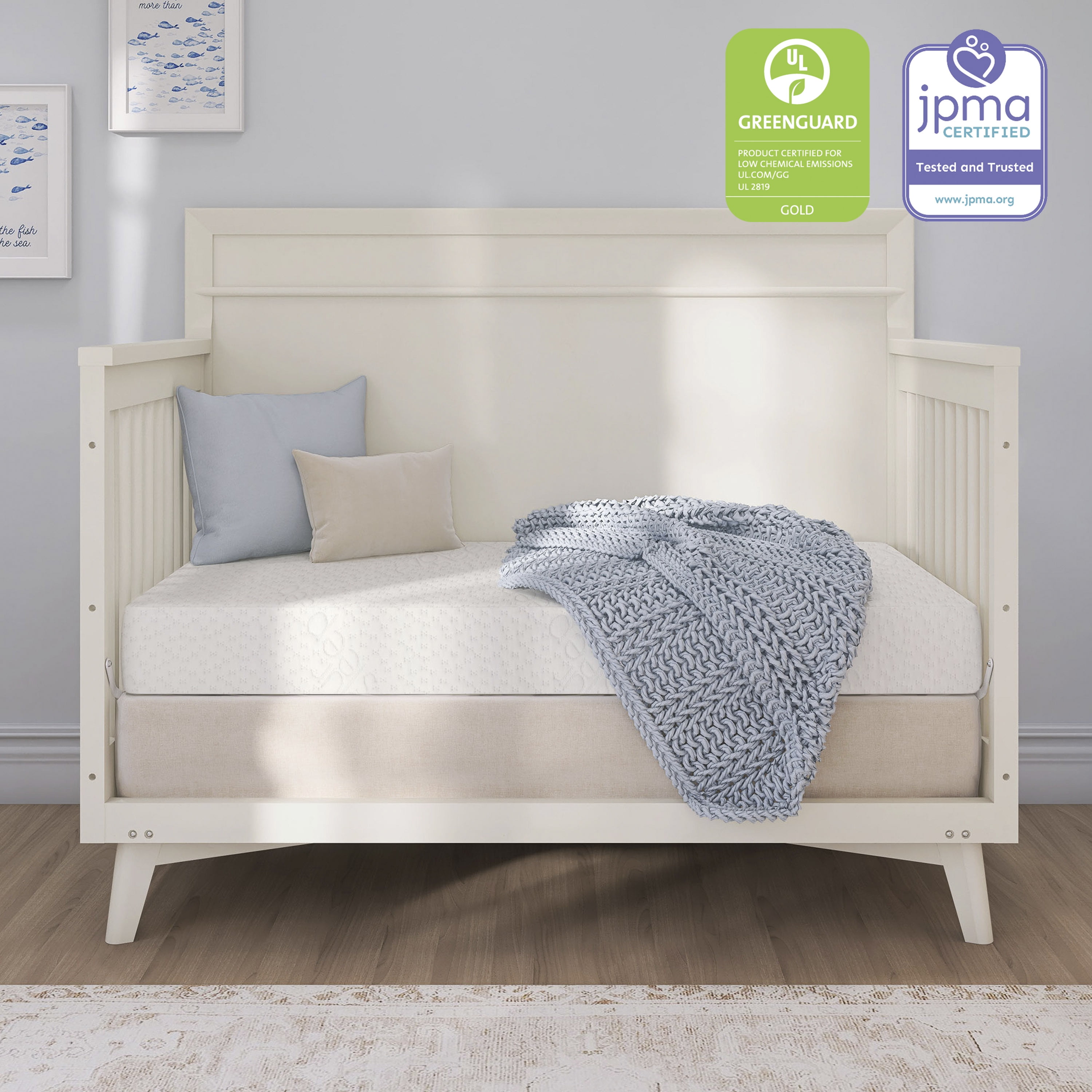 evolur Sleep Comfort Balance Plus Supreme 260 Coil Crib & Toddler Innerspring Mattress - Image 6