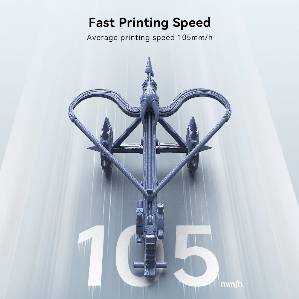 ANYCUBIC Photon Mono M5s Pro Resin 3D Printer, 10.1'' 14K HD Mono LCD, 3X High Speed Printing, Leveling-Free&Intelligent Detection, Large Printing Size of 8.81 x 4.98 x 7.87 Inch - Image 4