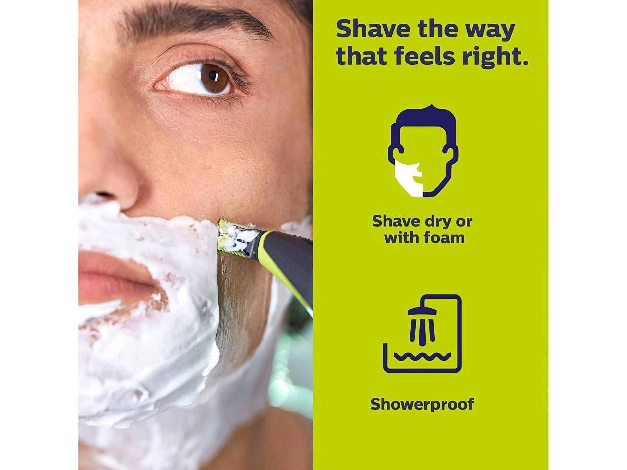 Philips Norelco Oneblade Hybrid Electric Beard Trimmer and Shaver Kit, Electric Razor for Men + NeeGo Case for Philips Norelco One Blade - Image 6