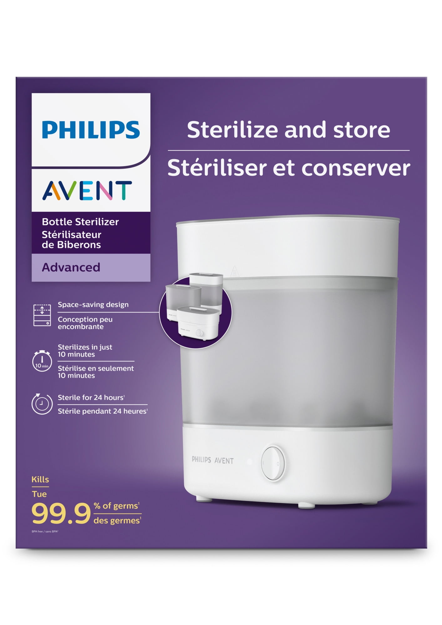 Philips Avent Advanced Baby Bottle Sterilizer, SCF291/00 - Image 23