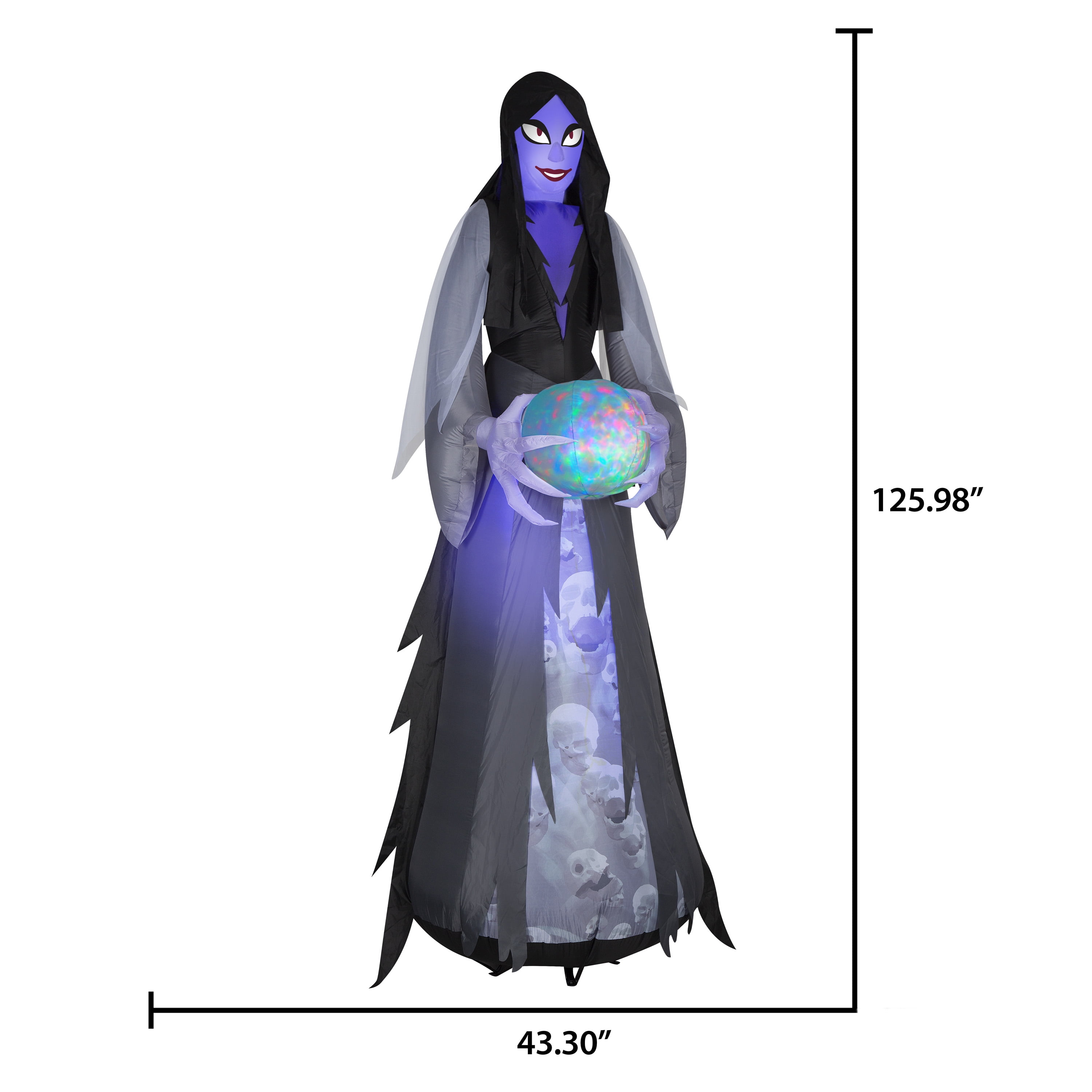 New Halloween Mystical Ghoul Yard Inflatable, 10.5', by Way To Celebrate - Image 3