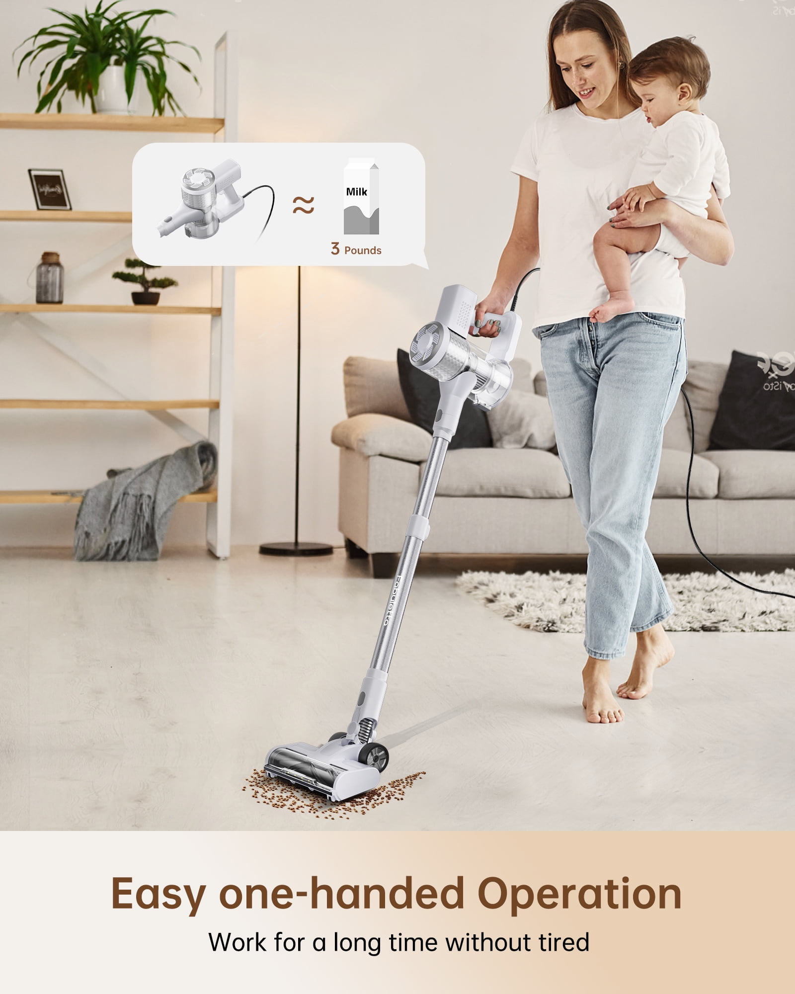 ZUSBYI Handheld Vacuum Cleaner - Telescopic Tube - Image 4