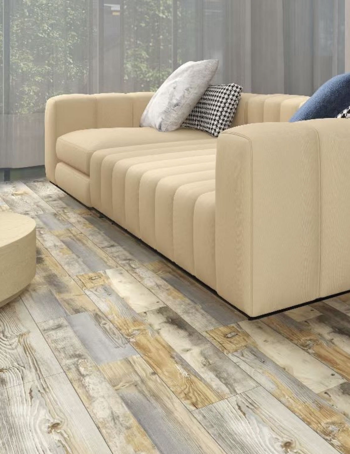 Dekorman Gray Cottage Pine 7.1 in. W x 48 in. L x 5 mm T Rigid Core Vinyl Plank (23.64 Sq.ft./Case) - Image 8