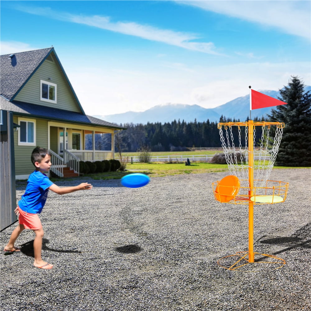 Alden Design 12-Chain Disc Golf Goal Target Practice, Orange - Image 3