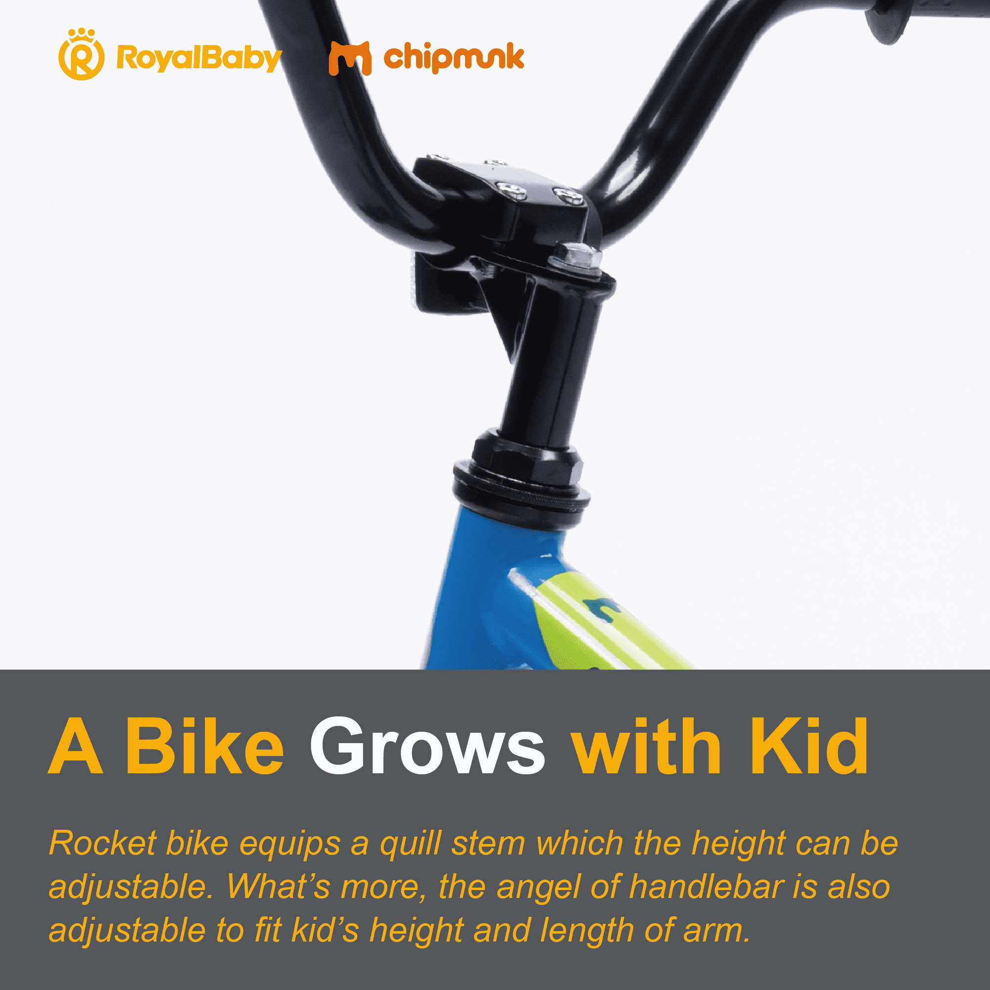 RoyalBaby Rocket 16 inch Bicycle with Training Wheels for Toddlers, Unisex, Ages 5-8 Years, Blue - Image 7