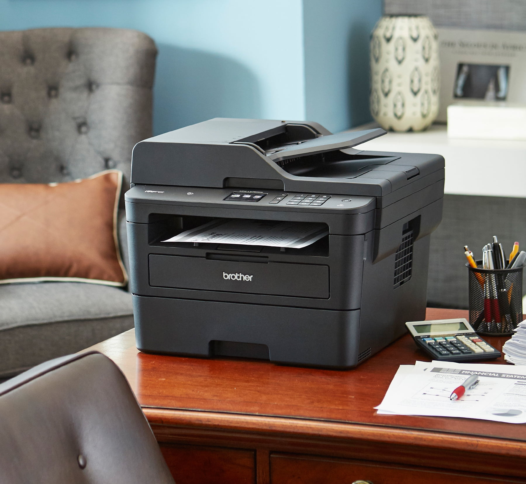 Brother MFCL2750DW Monochrome All-in-One Wireless Laser Printer, Duplex Copy & Scan - Image 8