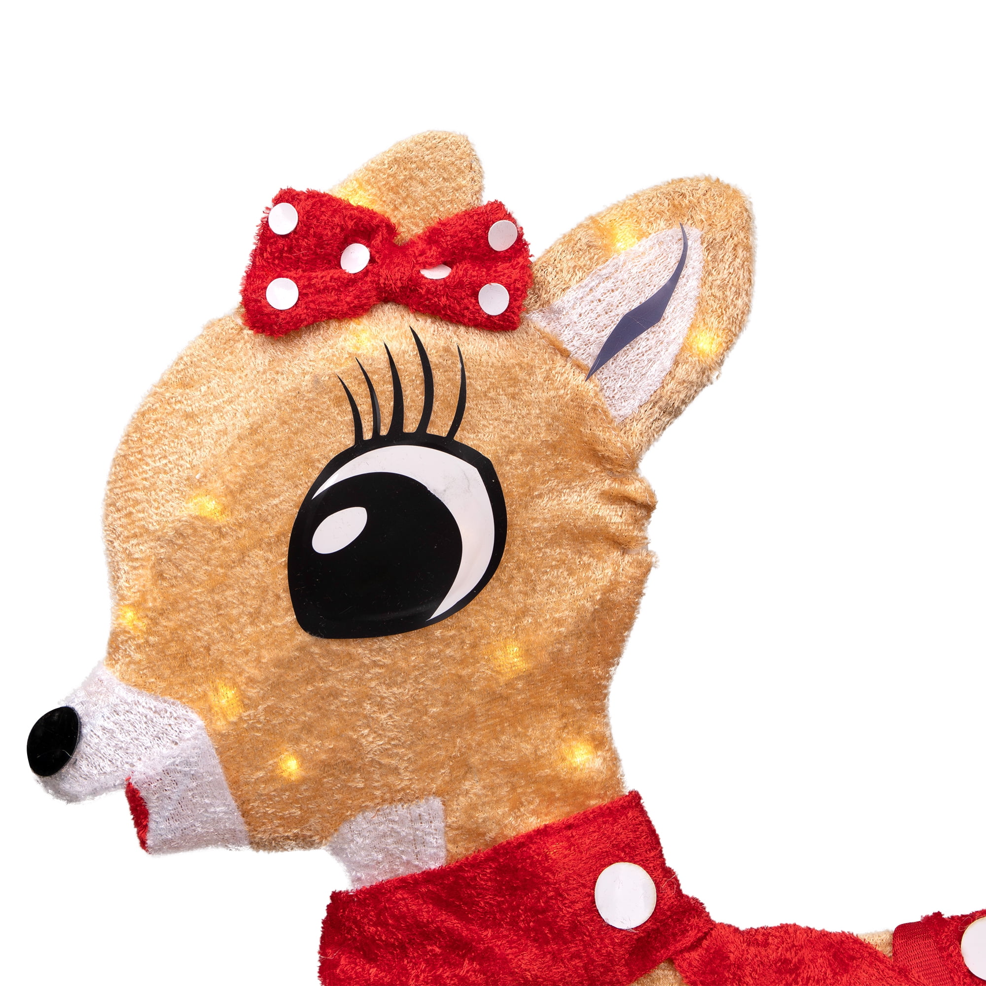 Northlight Lighted Rudolph and Clarice Outdoor Christmas Decorations - 32" - Image 4