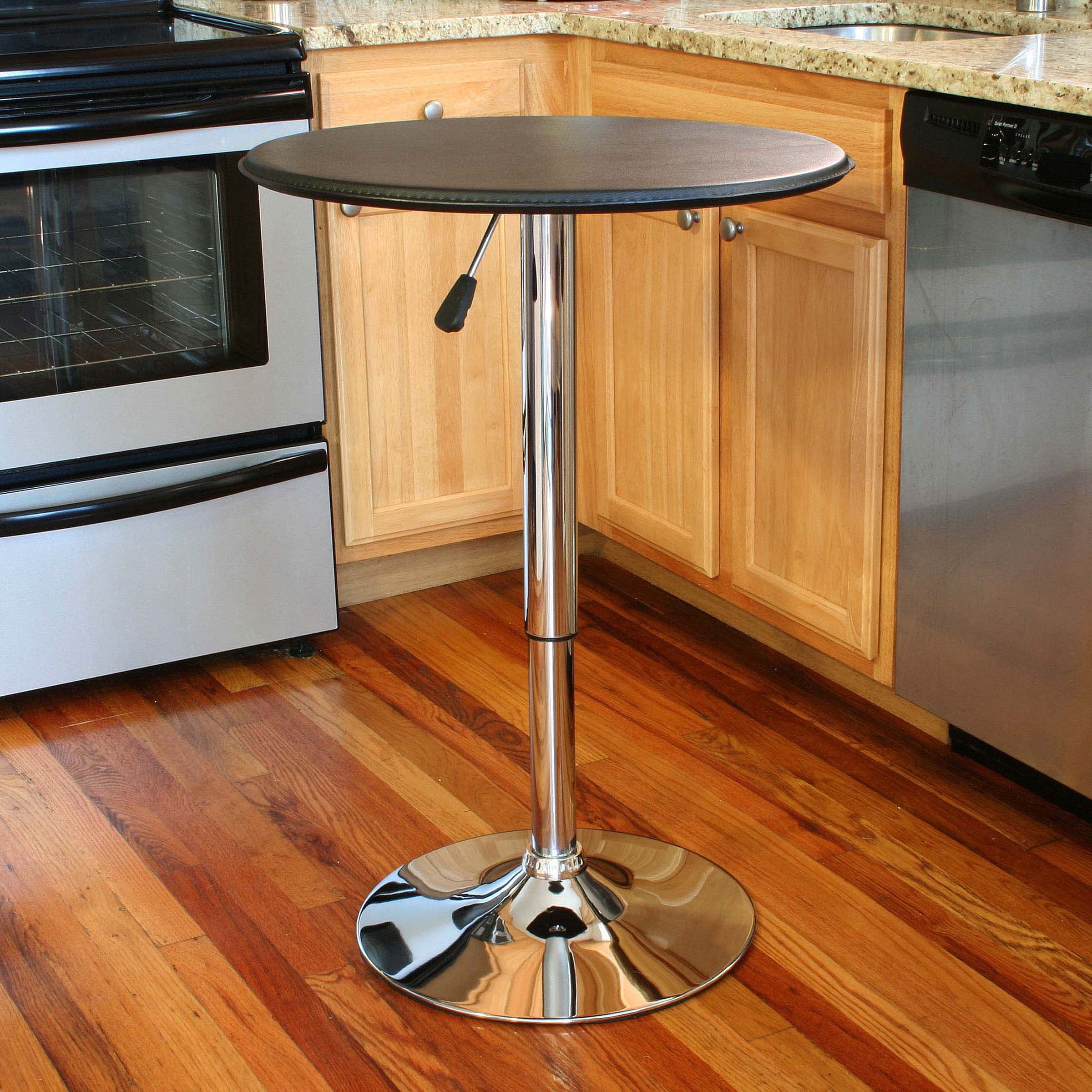 AmeriHome Adjustable Height Bar Table from 26" to 36" in - Image 5