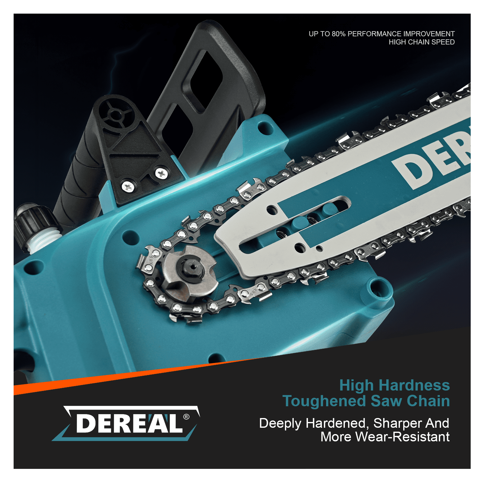 12-Inch Cordless Chainsaw | Electric Brushless Handheld 20V Battery Powered for Wood & Tree Trimming - Image 3