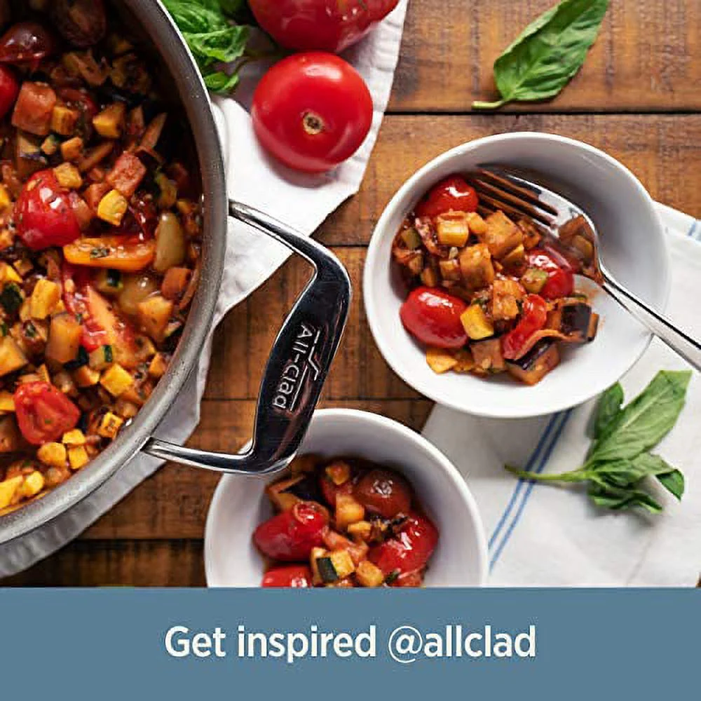 All-Clad D3 Stainless 3-Ply Bonded Cookware, Fry Pan with Lid, 10 inch - Image 3