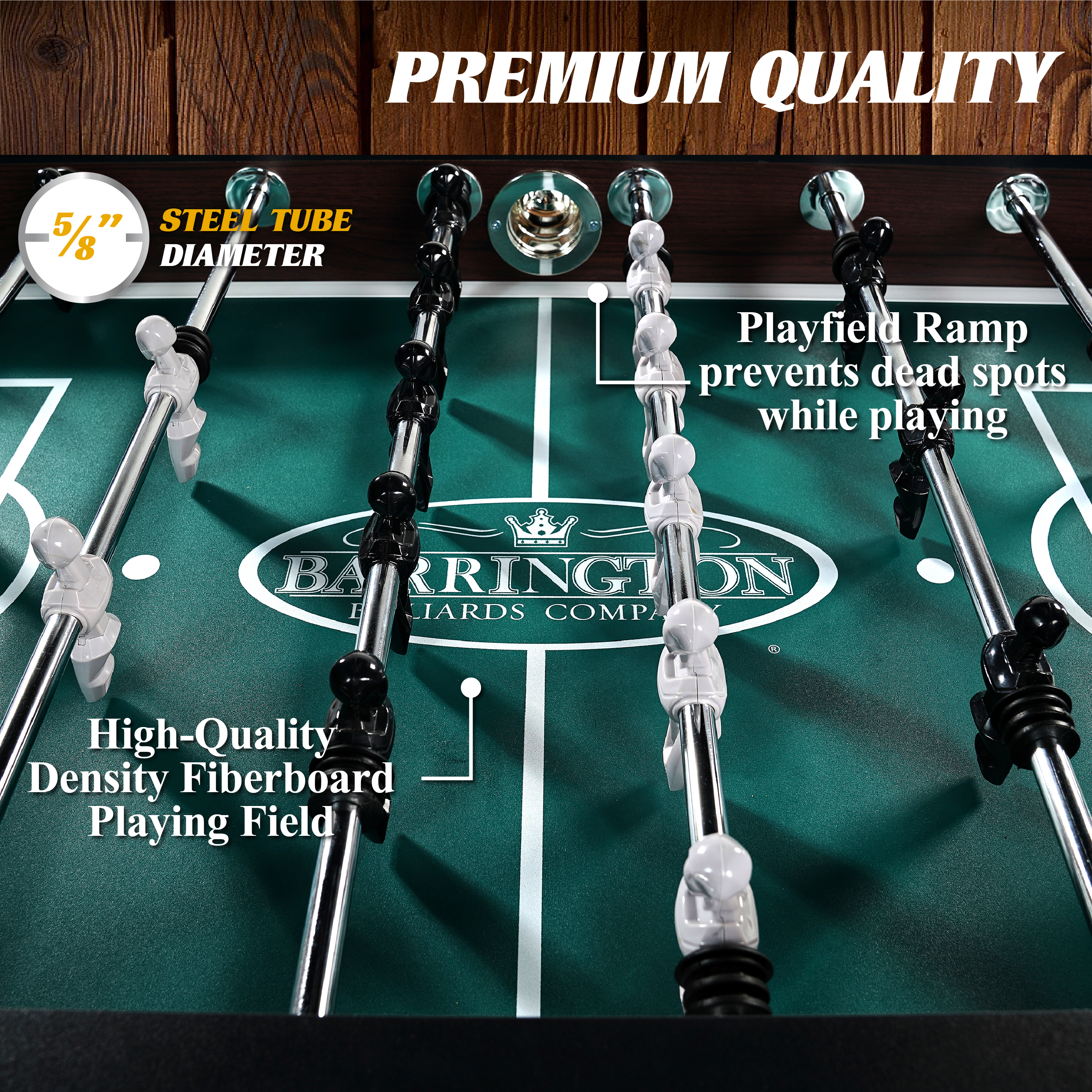 56" Premium Foosball Soccer Table, Furniture Style, by Barrington Billiards Company - Image 9