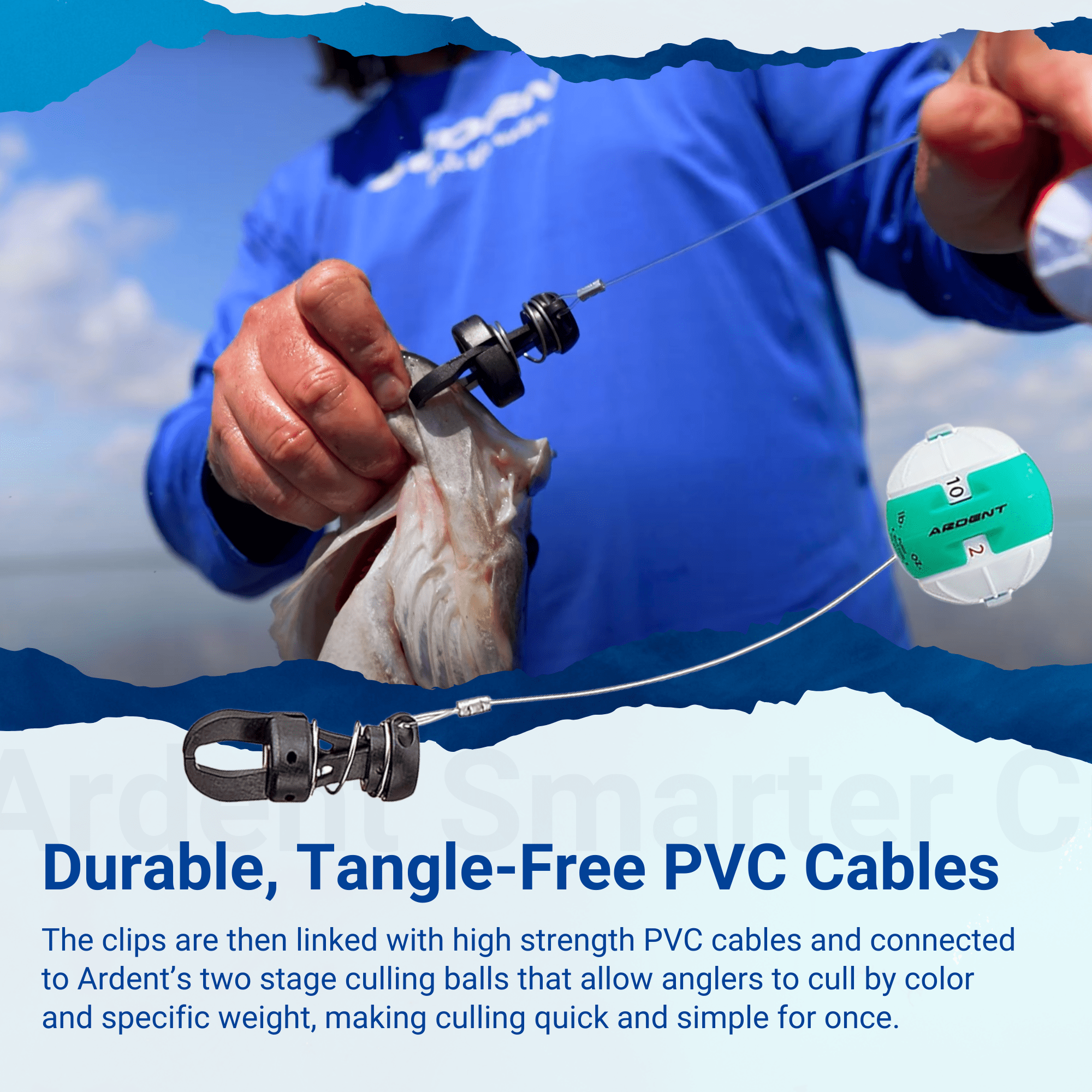 Ardent Smarter Cull, 6-Ball 2-Stage Culling Balls with Smart Clips, Quick and Easy to Use, Reduce Fish Stress and Injury, Bass Fishing Accessories and Supplies, Made in the USA - Image 7