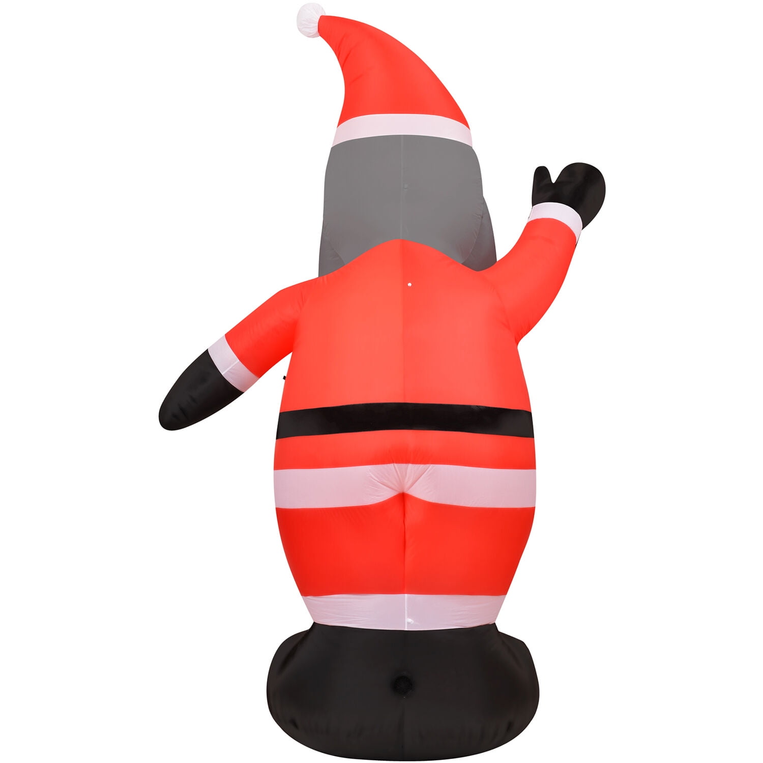 Fraser Hill Farm 12-Ft. Tall African American Santa Claus, Outdoor Blow-Up Christmas Inflatable with Lights and Storage Bag, FHFAASANTA121-L - Image 11