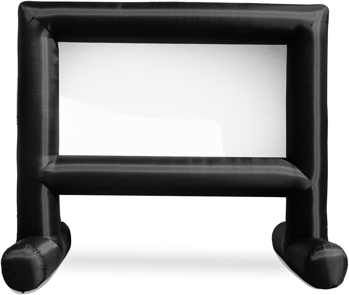 XtremepowerUS 16' Inflatable Projector Screen Outdoor Movie Screen with Air Blower, Storage Bag - Image 9