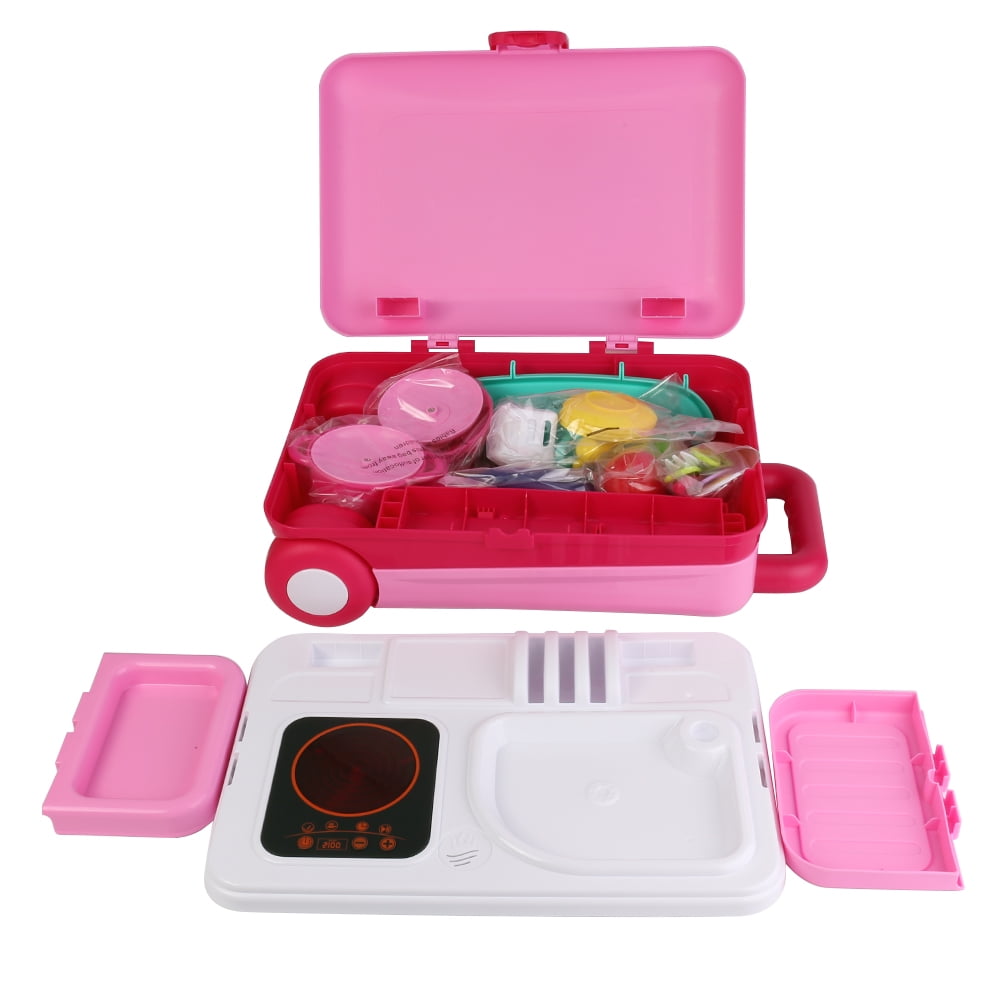 Gourmet Kitchen Cooking Food Set Portable Fold into Luggage Trolley with Utensils - Image 5