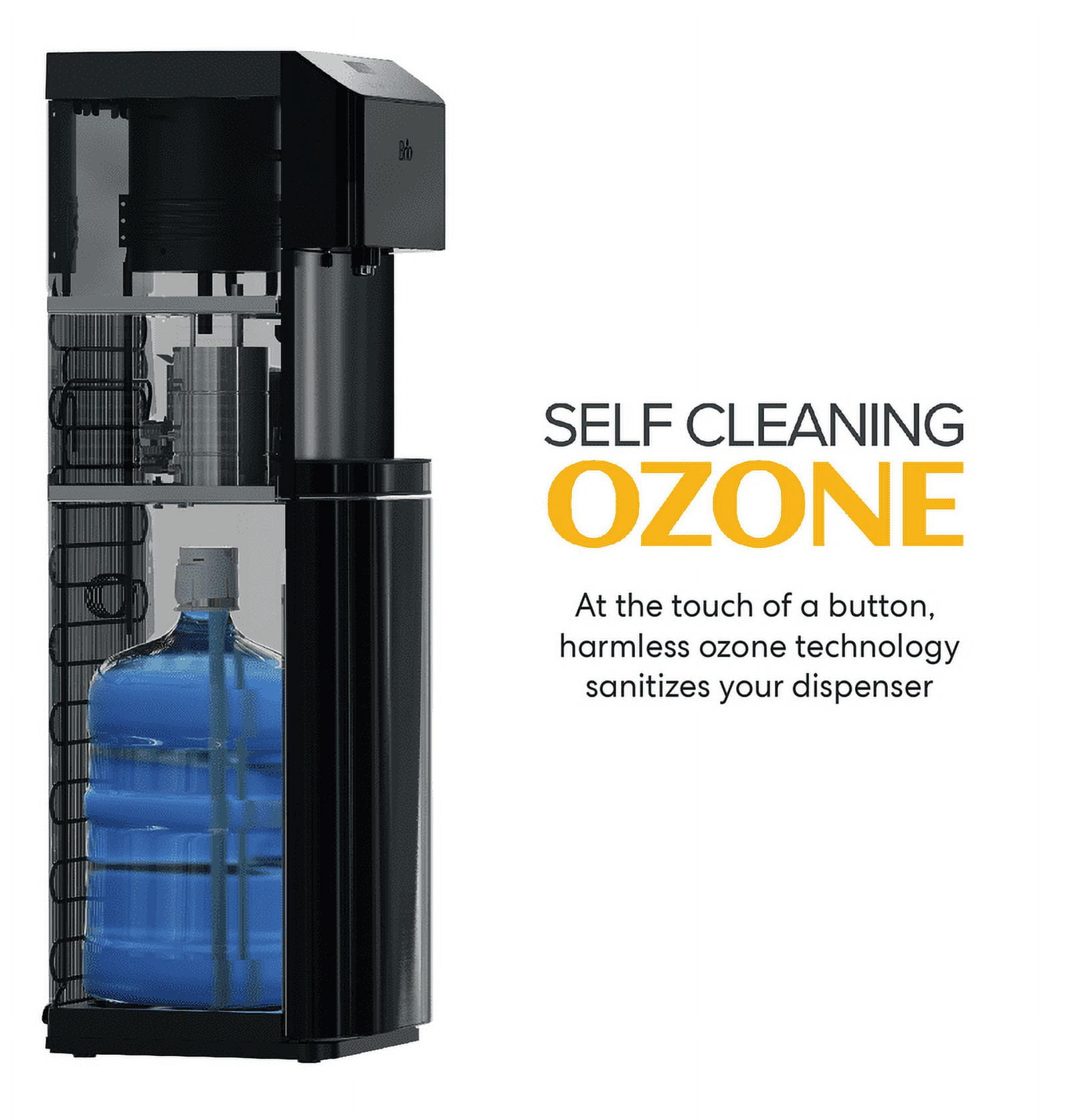 Brio 700 Series Self Cleaning Bottom Load Tri Temperature Touch Dispense Water Cooler Dispenser - Image 4