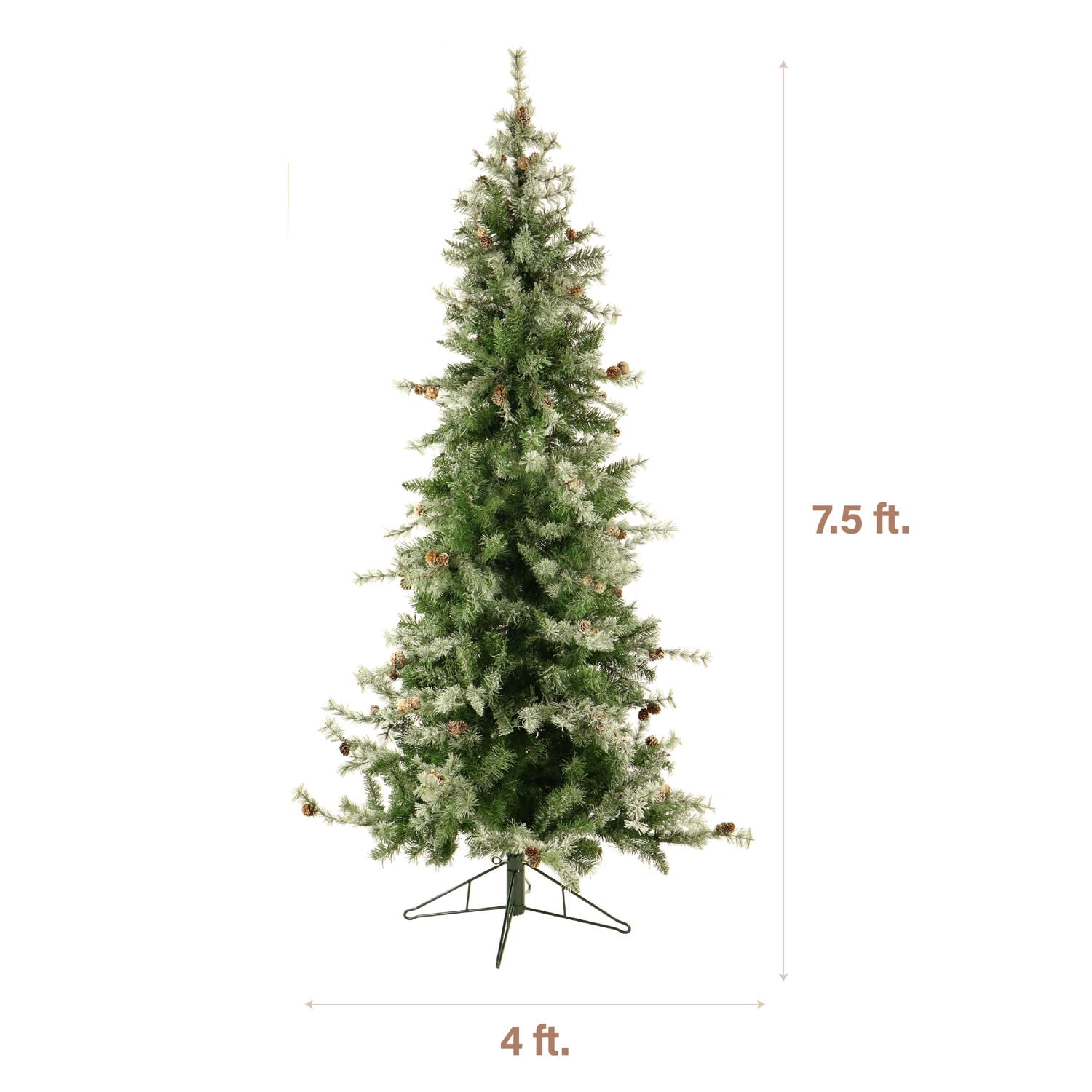 Fraser Hill Farm 7.5-Ft. Flocked Buffalo Fir Christmas Tree, FFBF075-0SN - Image 9
