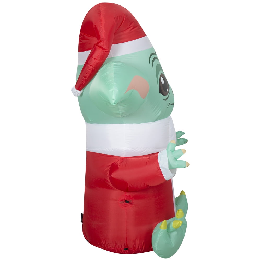 Airblown 5 Foot Tall Grogu in Santa Suit - Image 4